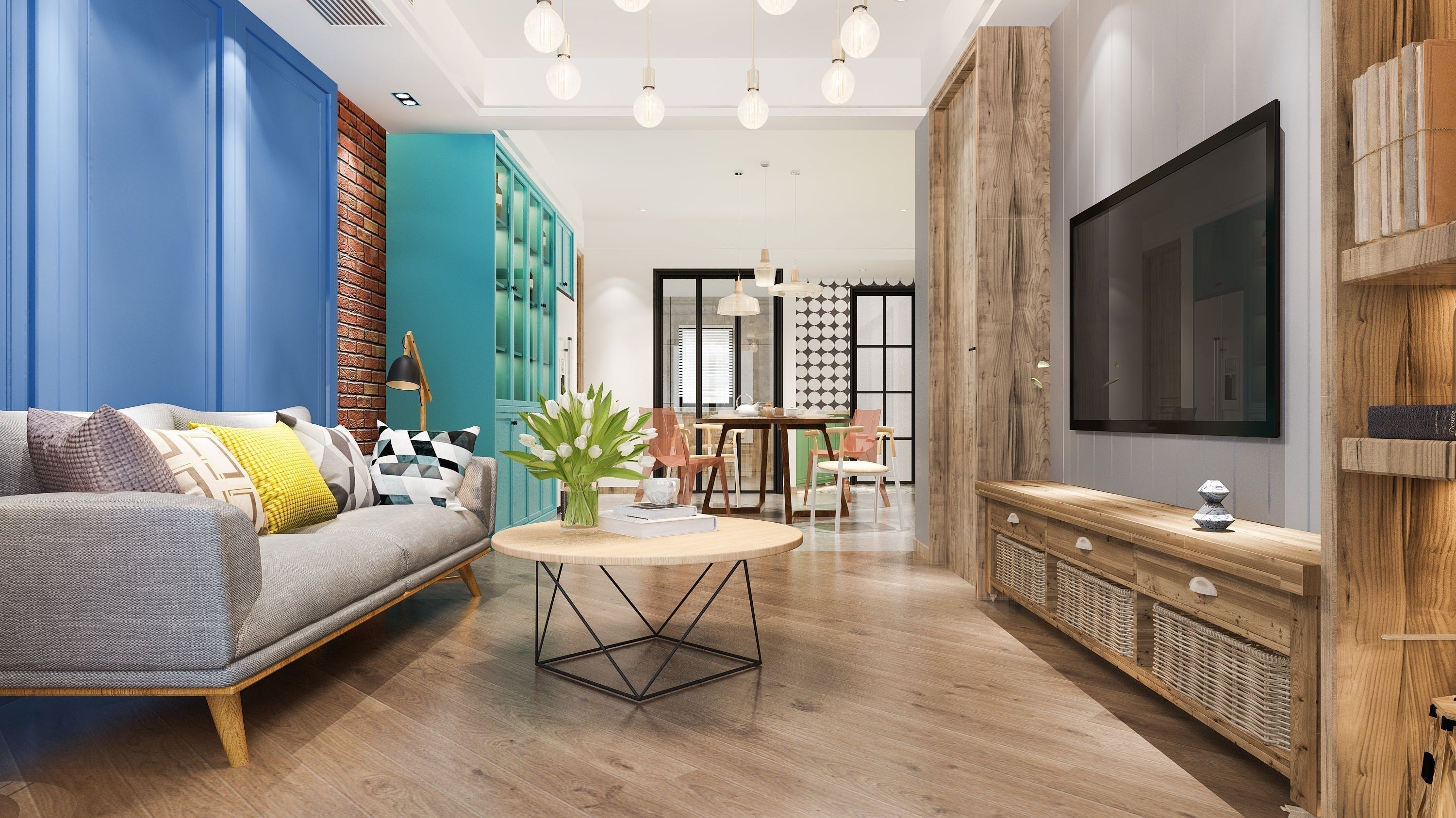 long living room layout