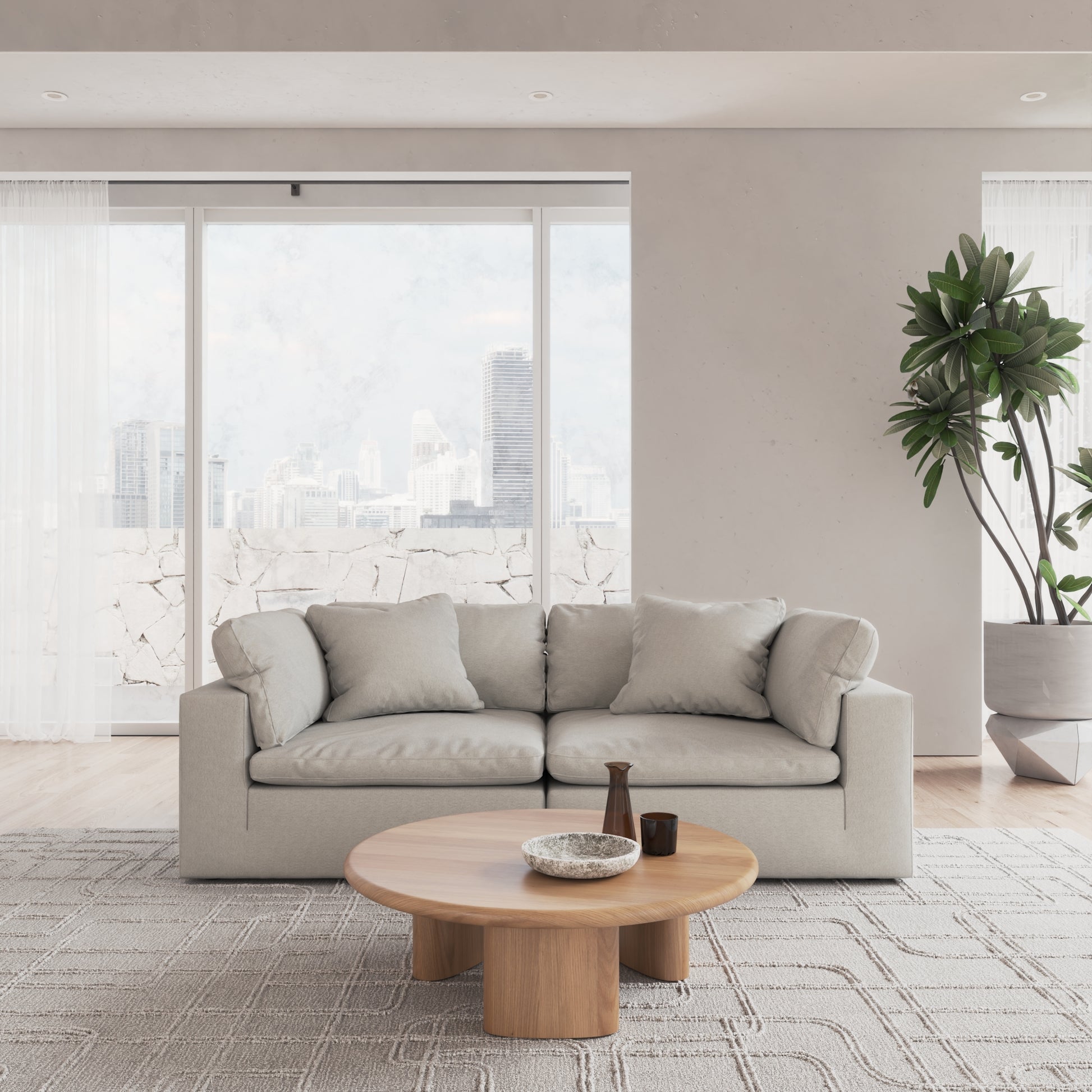 CloudForm™ 2-Seater Modular Sofa | Pearl
