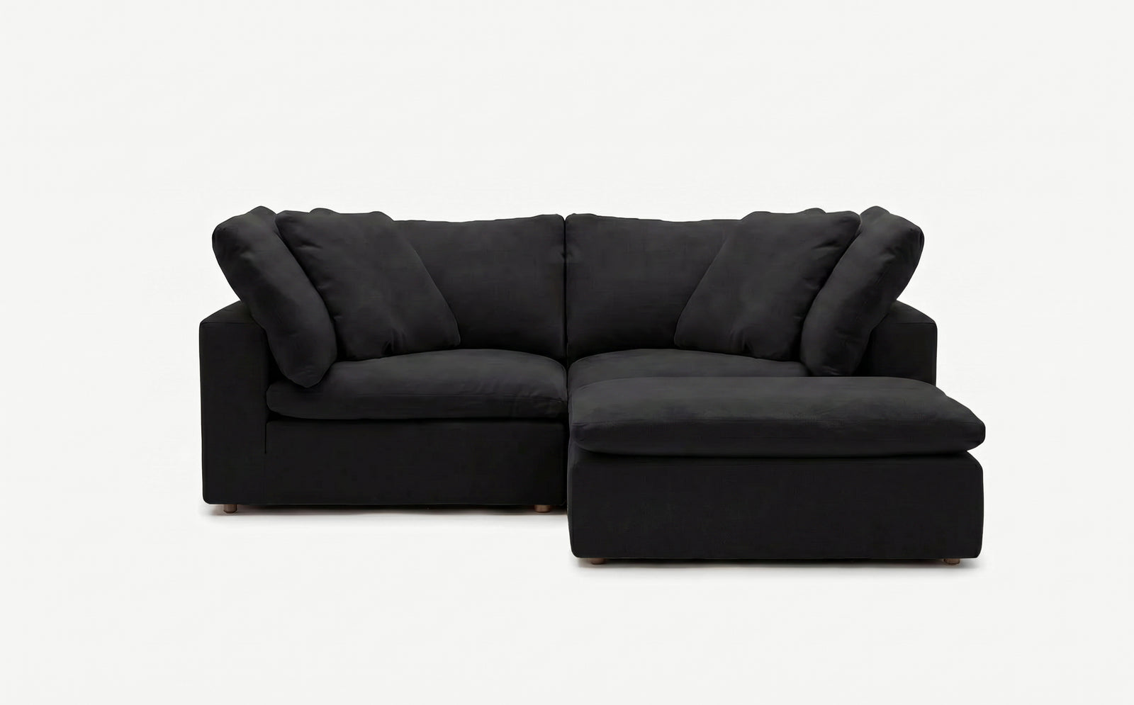 Cloud Couch Luxe 3-Seater Modular Sectional | Black