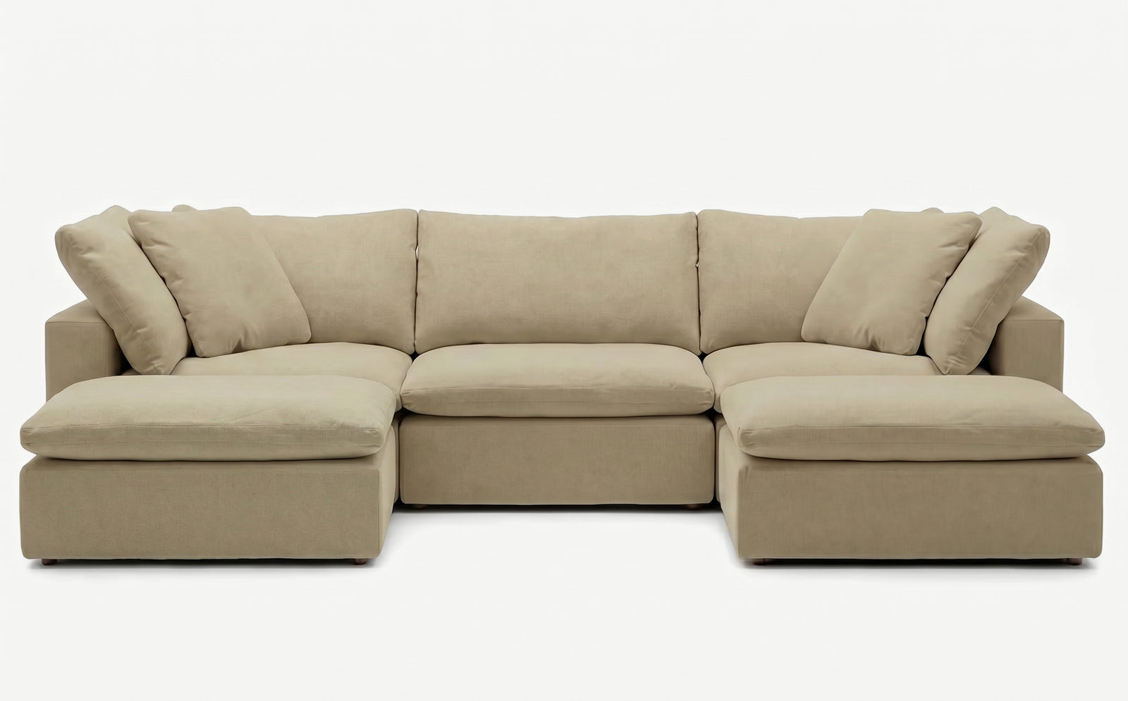 Cloud Couch Luxe 5-Seater Modular U Sectional | Beige