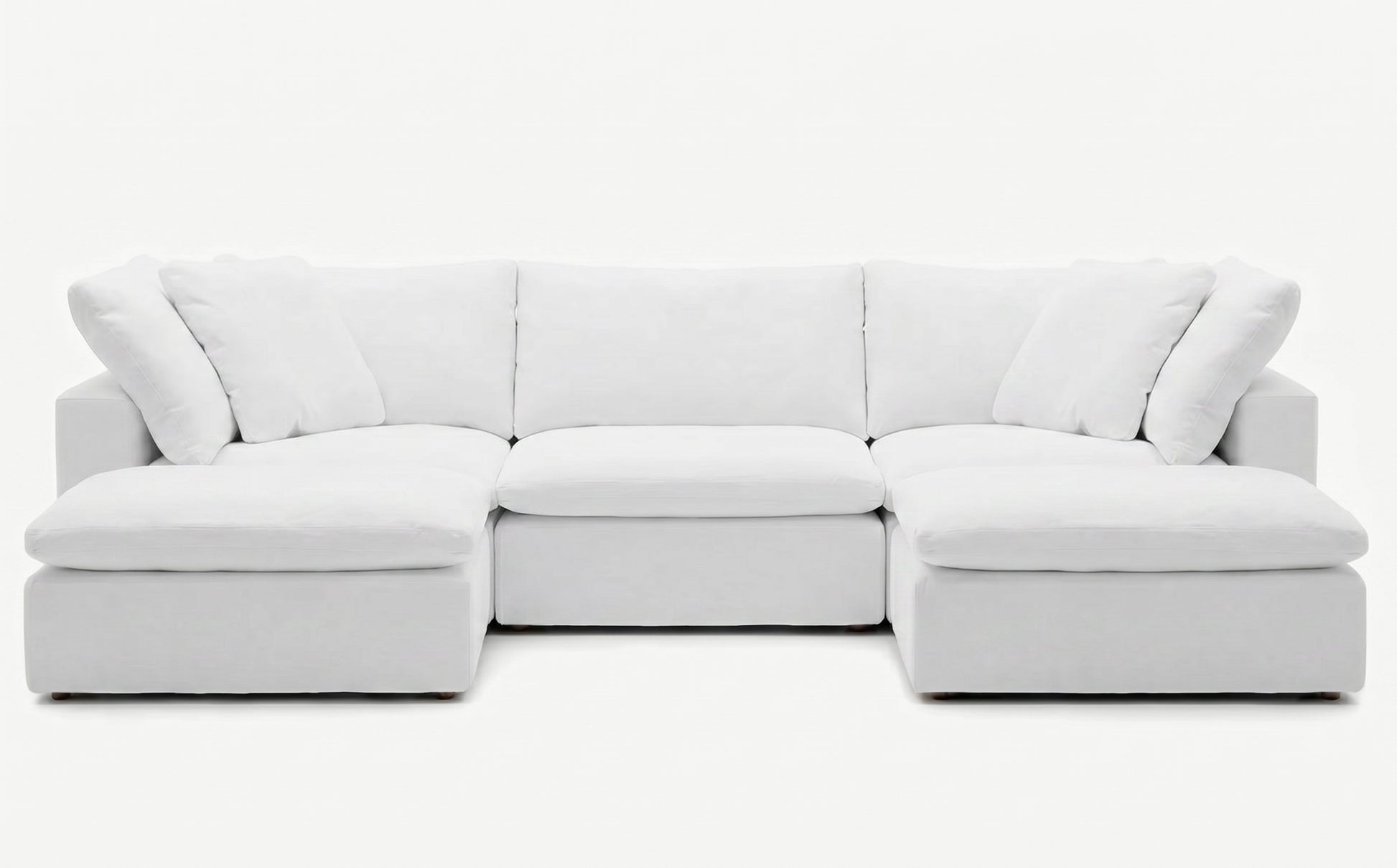 Cloud Couch 5-Seater Modular U Sectional | White