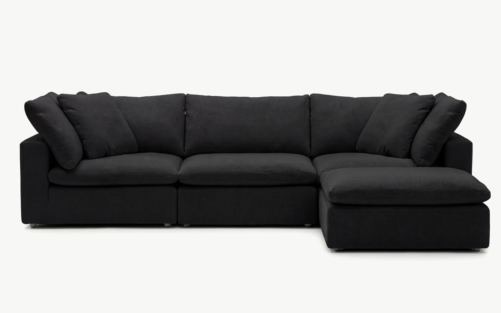 Cloud Couch 4-Seater Modular Sectional | Black