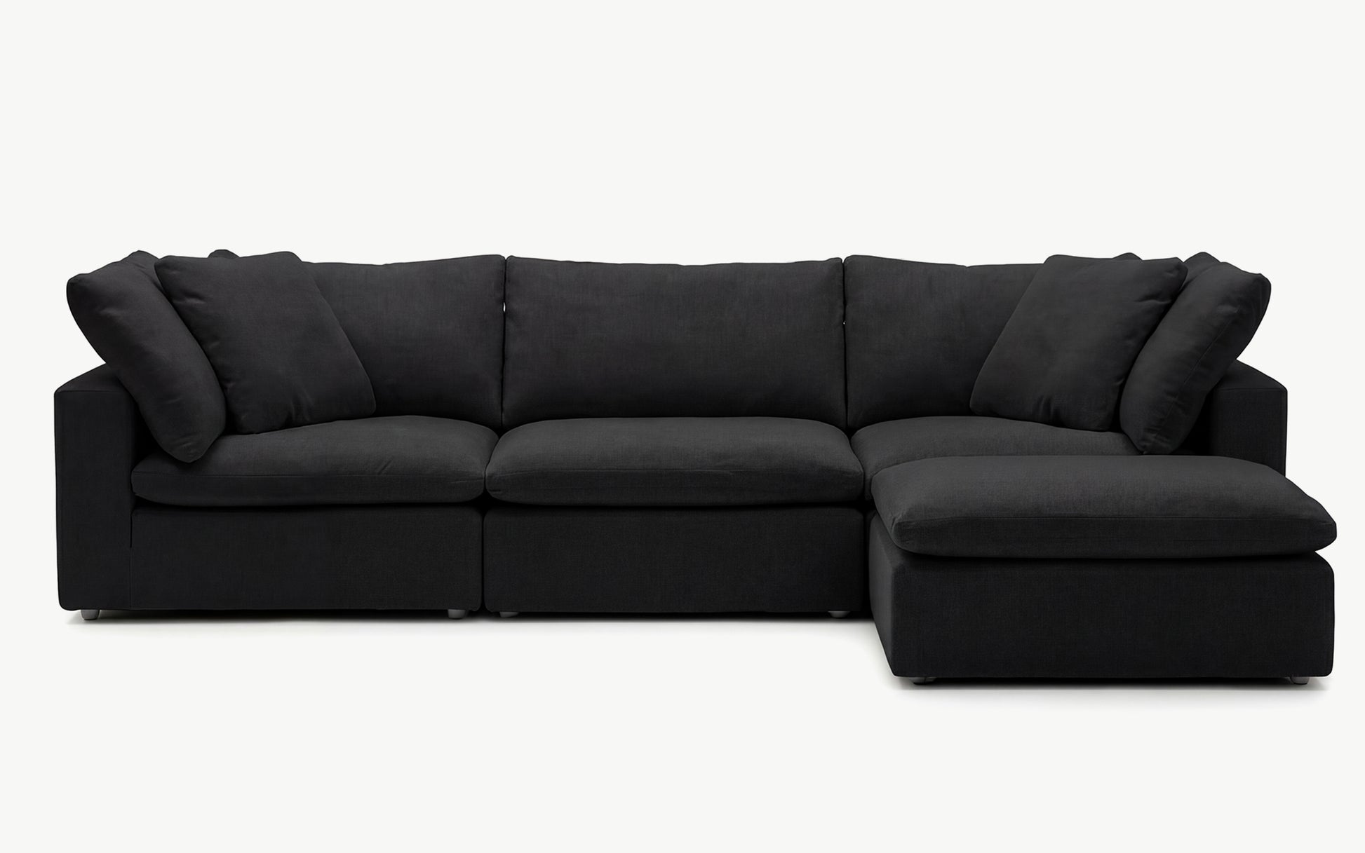 Cloud Couch 4-Seater Modular Sectional | Black
