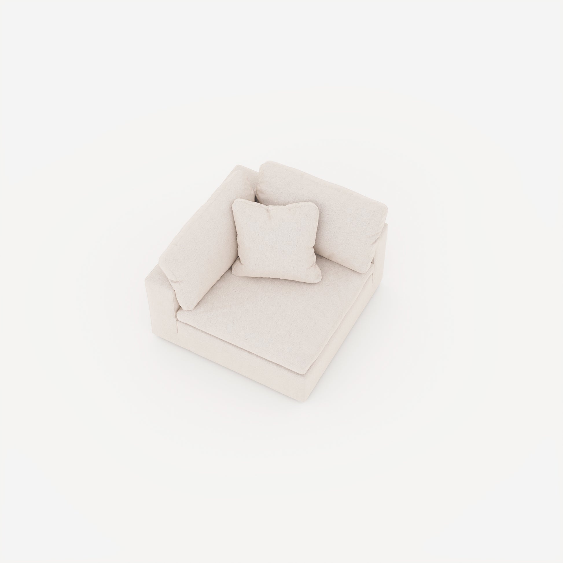 CloudForm™ 2-Seater Modular Sofa | Cream