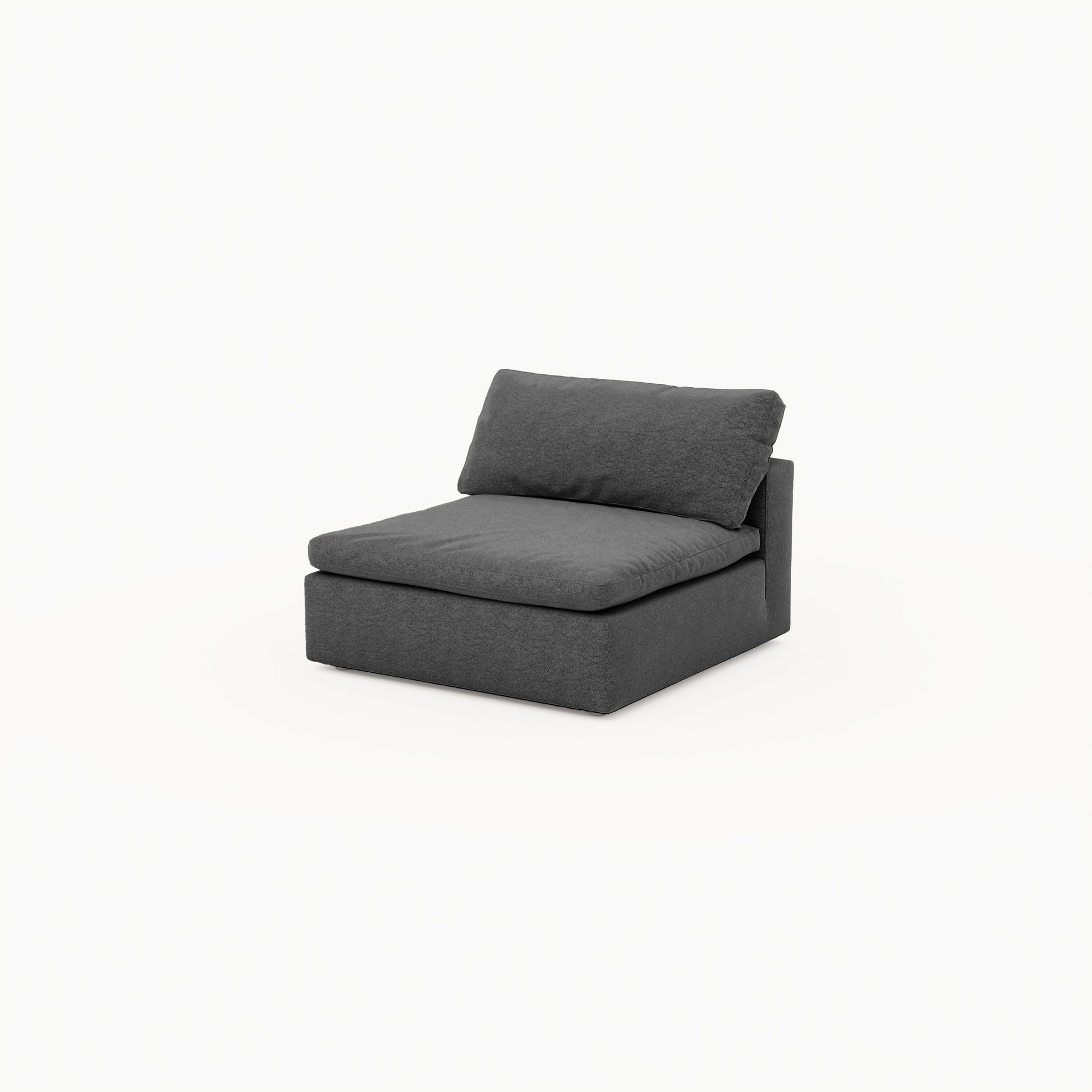 CloudForm™ 4-Seater + Ottoman Modular L-Sofa | Anthracite