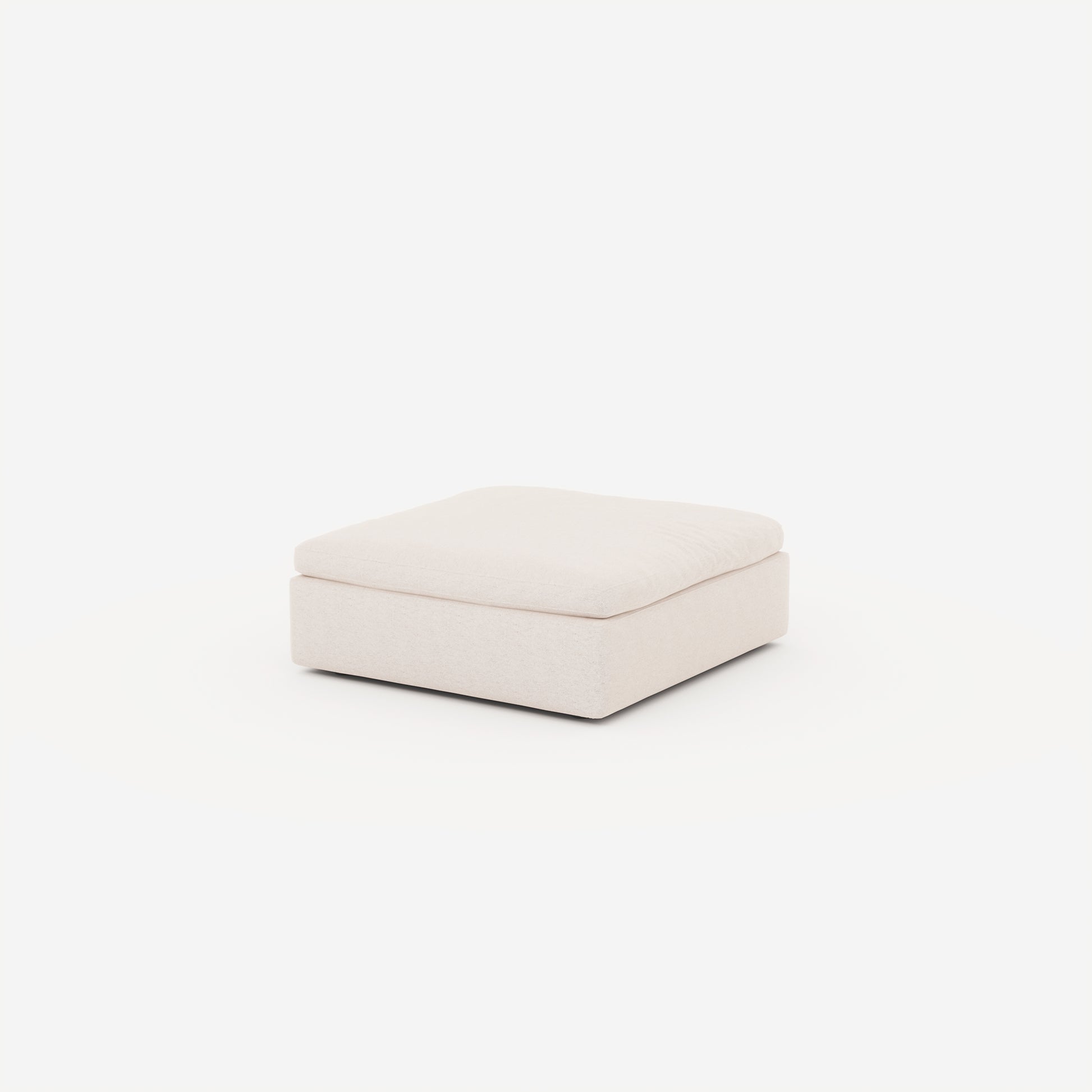 CloudForm™ 4-Seater + Ottoman Modular L-Sofa | Cream