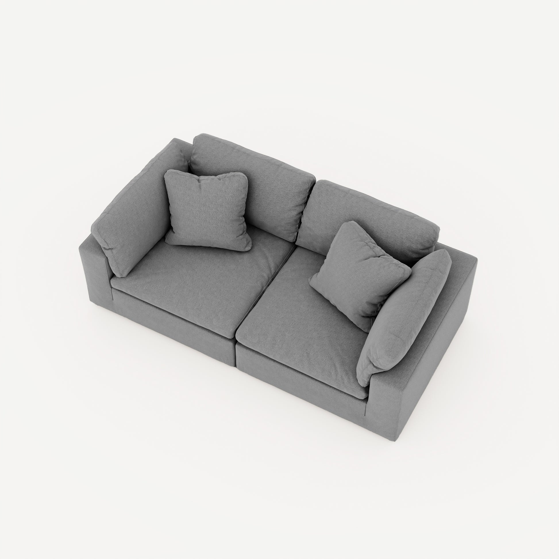 CloudForm™ 2-Seater Modular Sofa | Anthracite