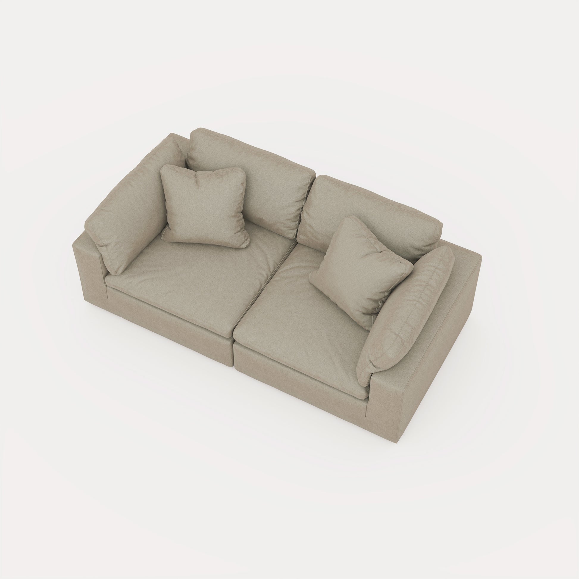 CloudForm™ 2-Seater Modular Sofa | Khaki