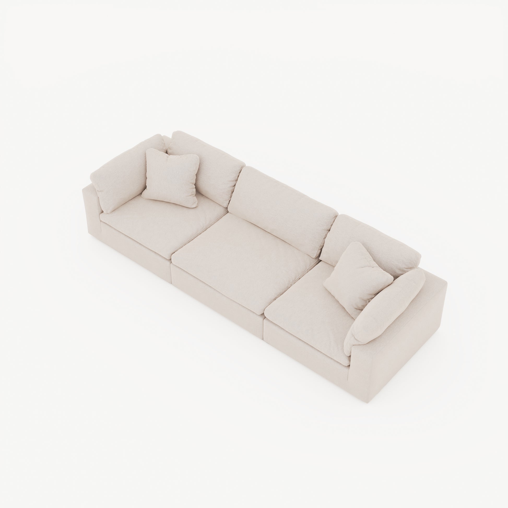 CloudForm™ 3-Seater Modular Sofa | Cream