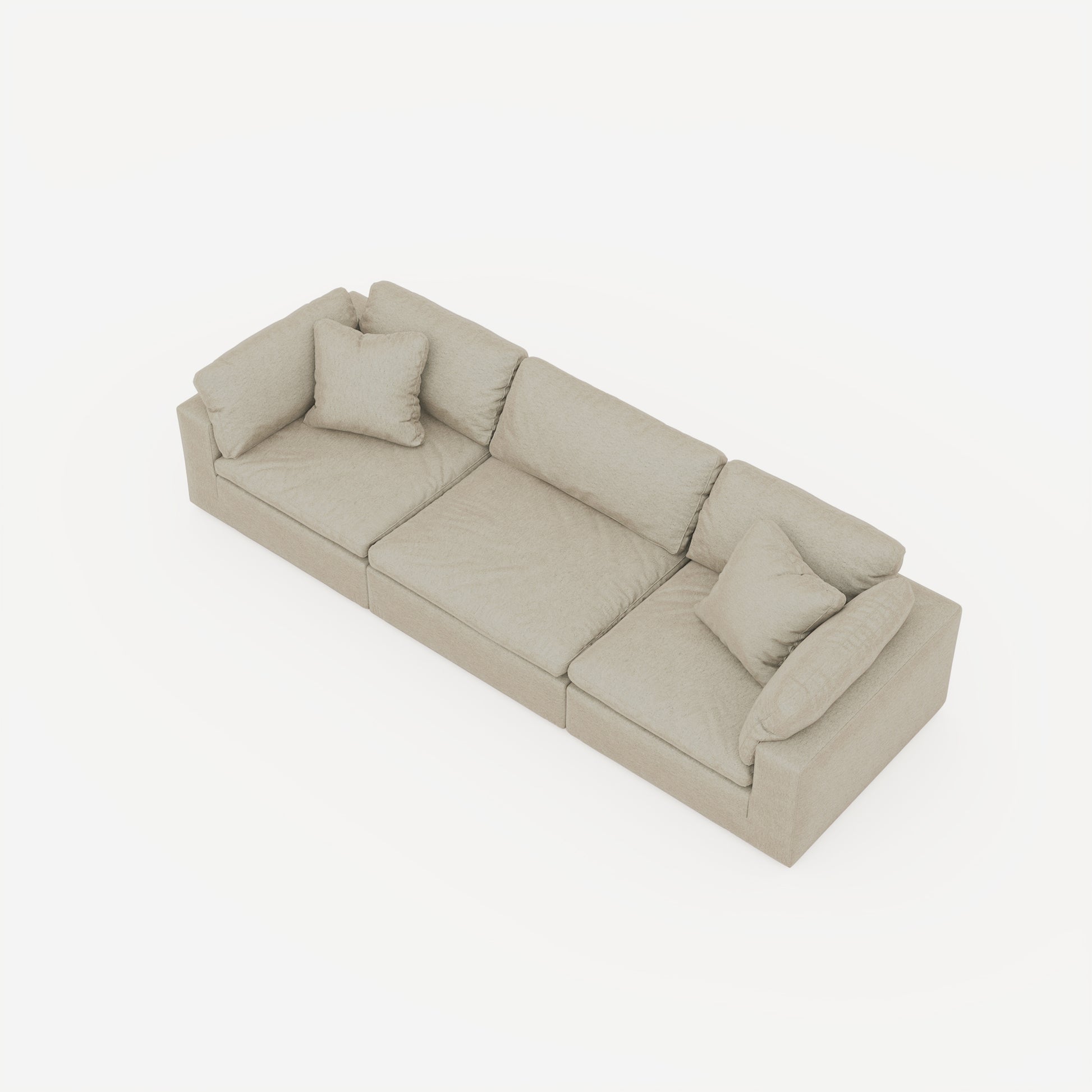 CloudForm™ 3-Seater Modular Sofa | Khaki