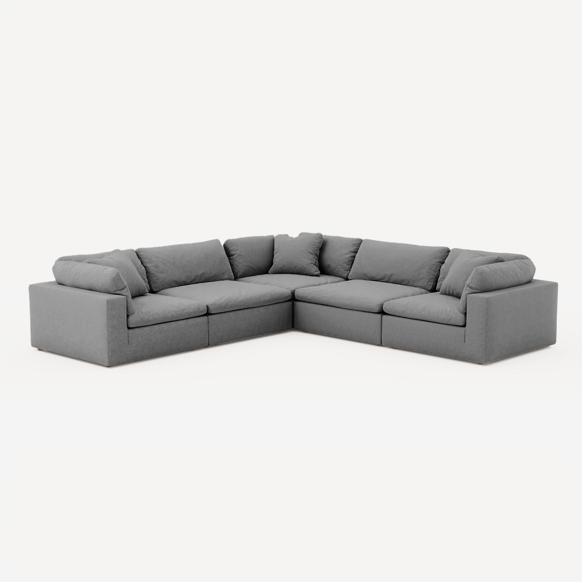 CloudForm™ 5-Seater Modular L-Sofa | Anthracite