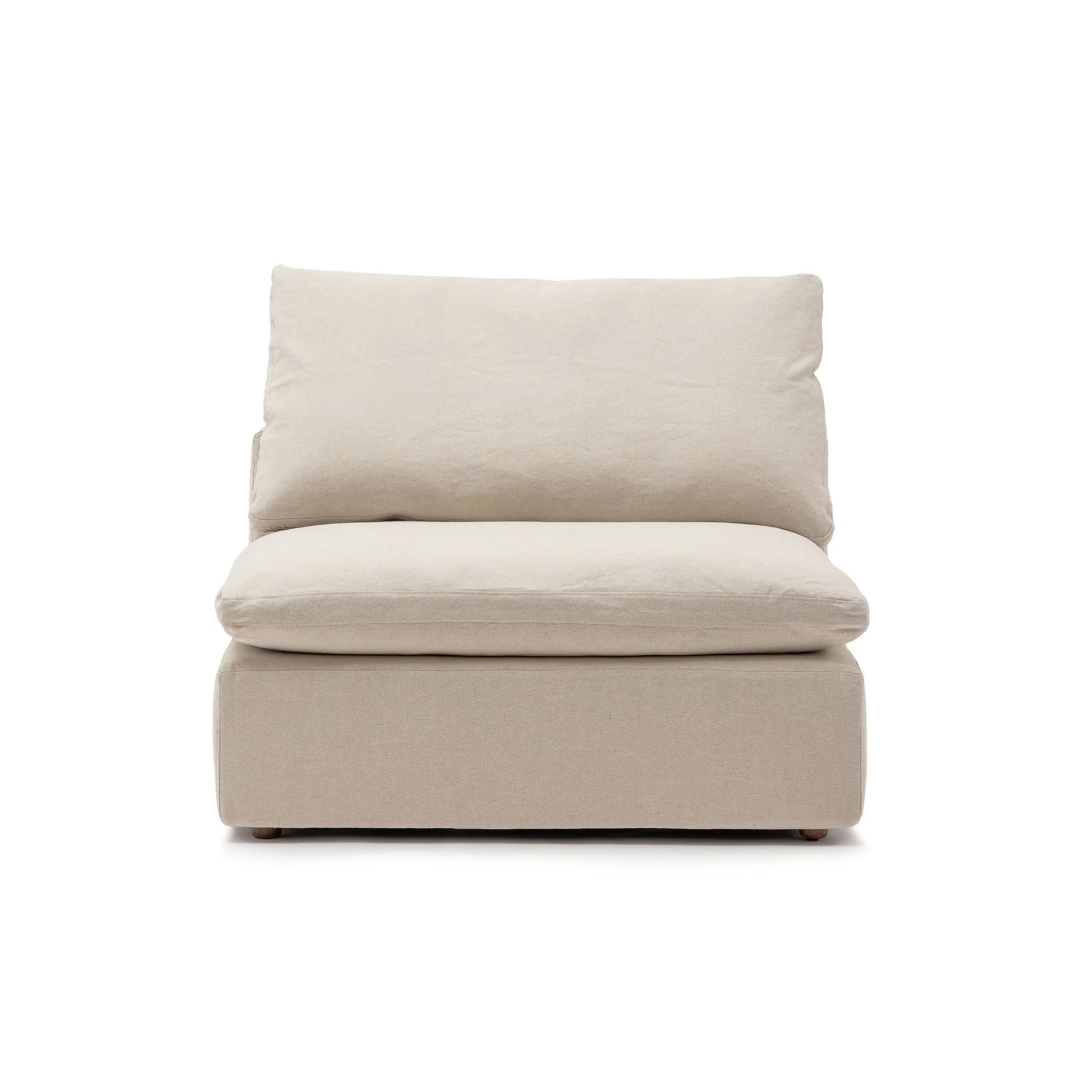 CloudForm™ Middle Armless Modular Sofa | Cream