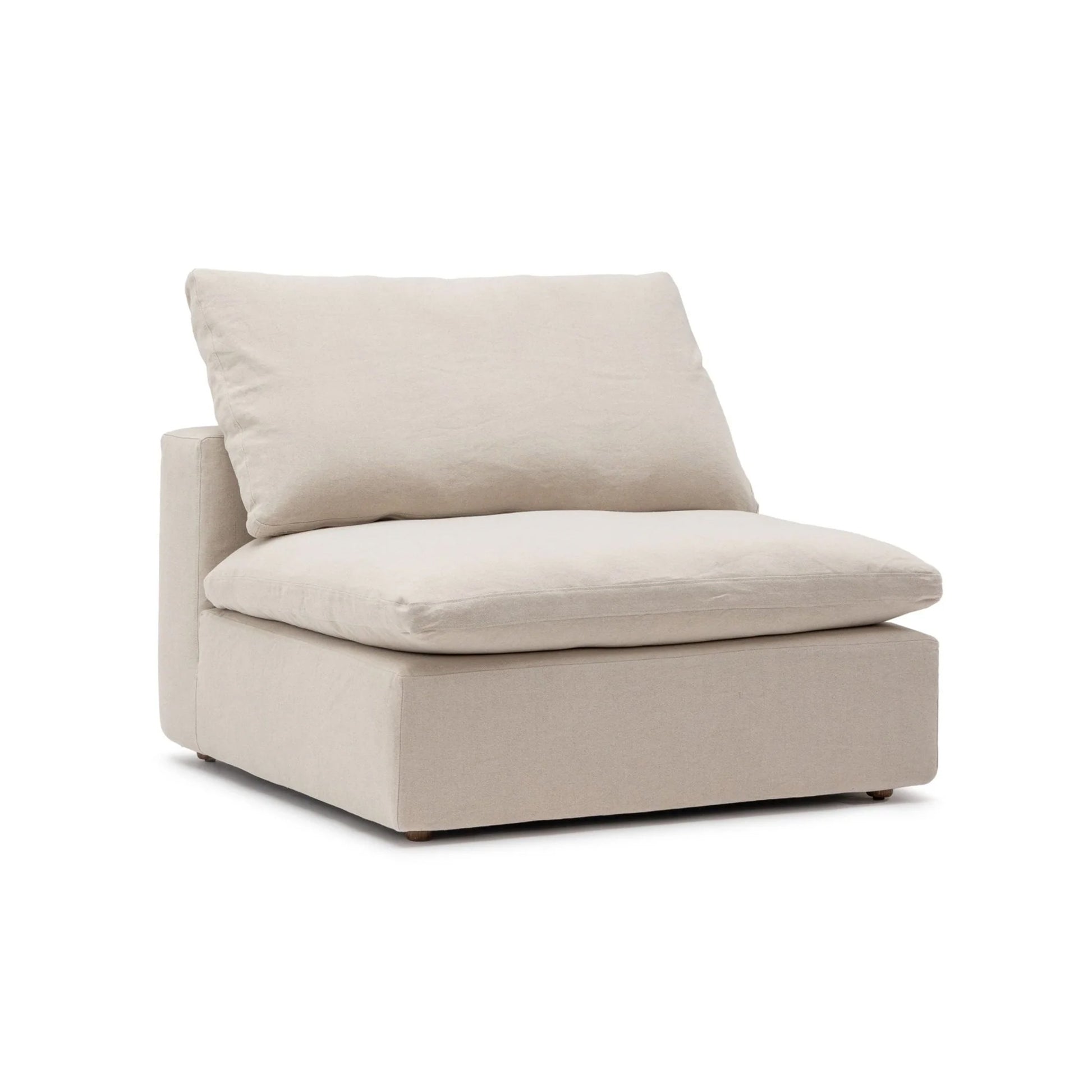 CloudForm™ Middle Armless Modular Sofa | Cream