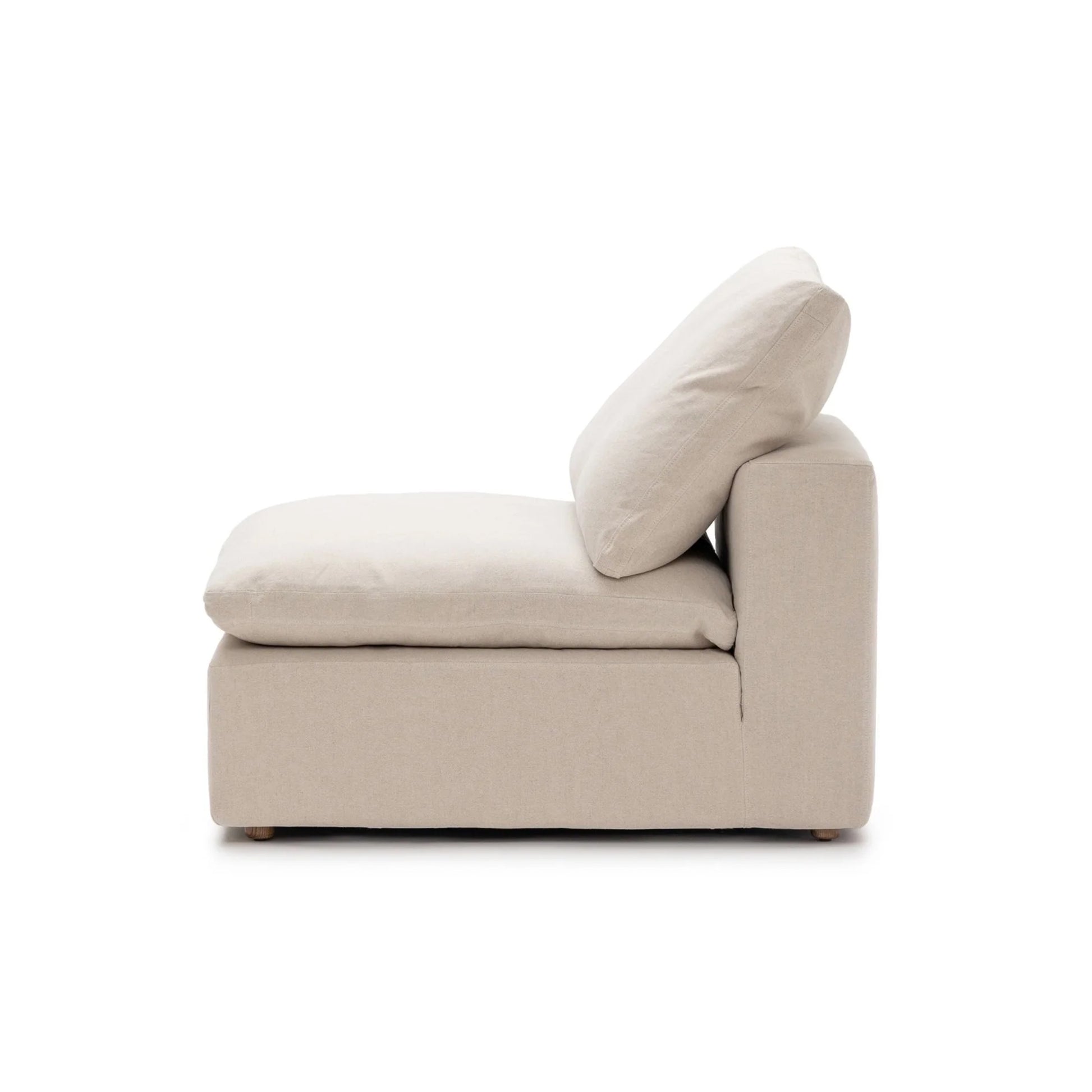 CloudForm™ Middle Armless Modular Sofa | Cream