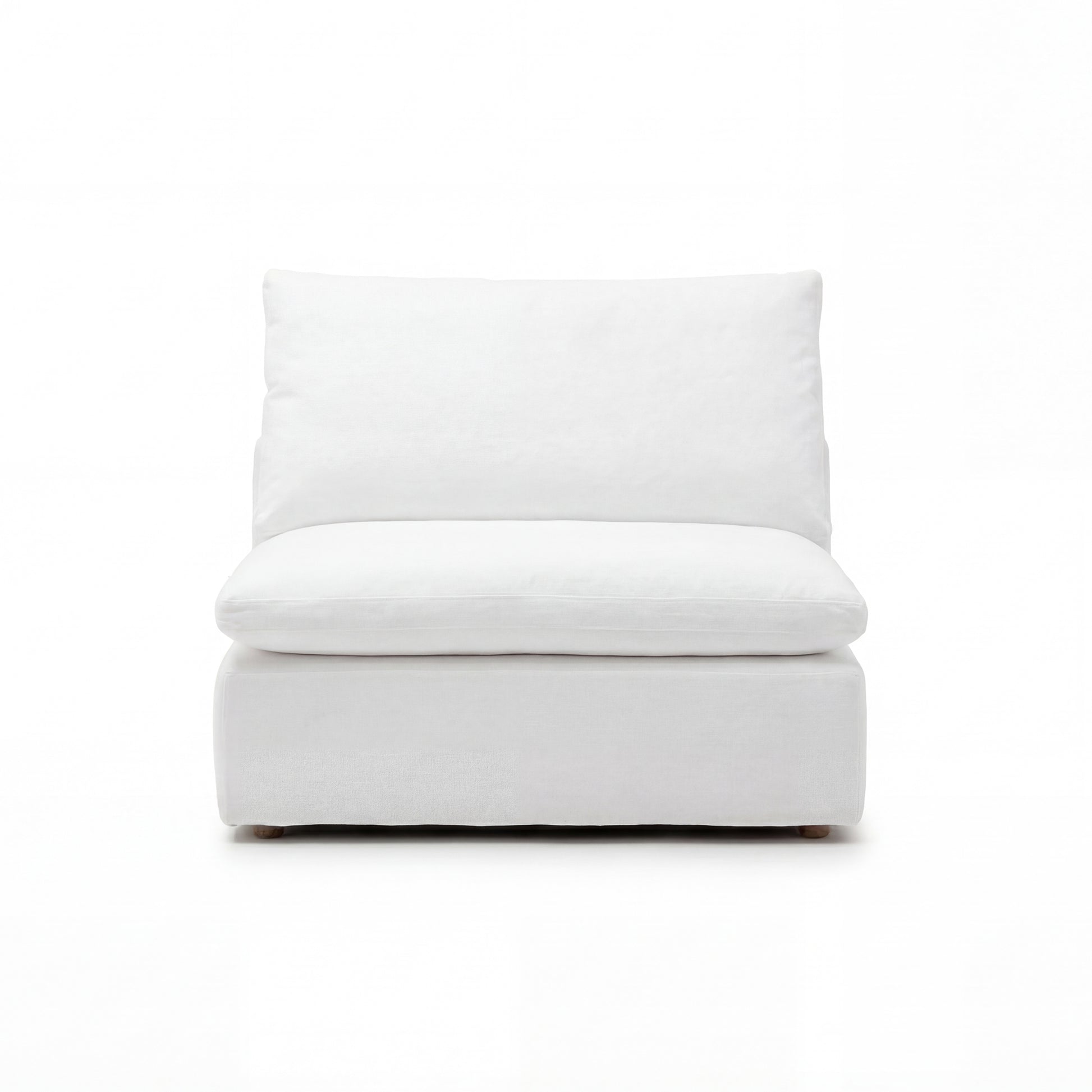 CloudForm™ Middle Armless Modular Sofa | White
