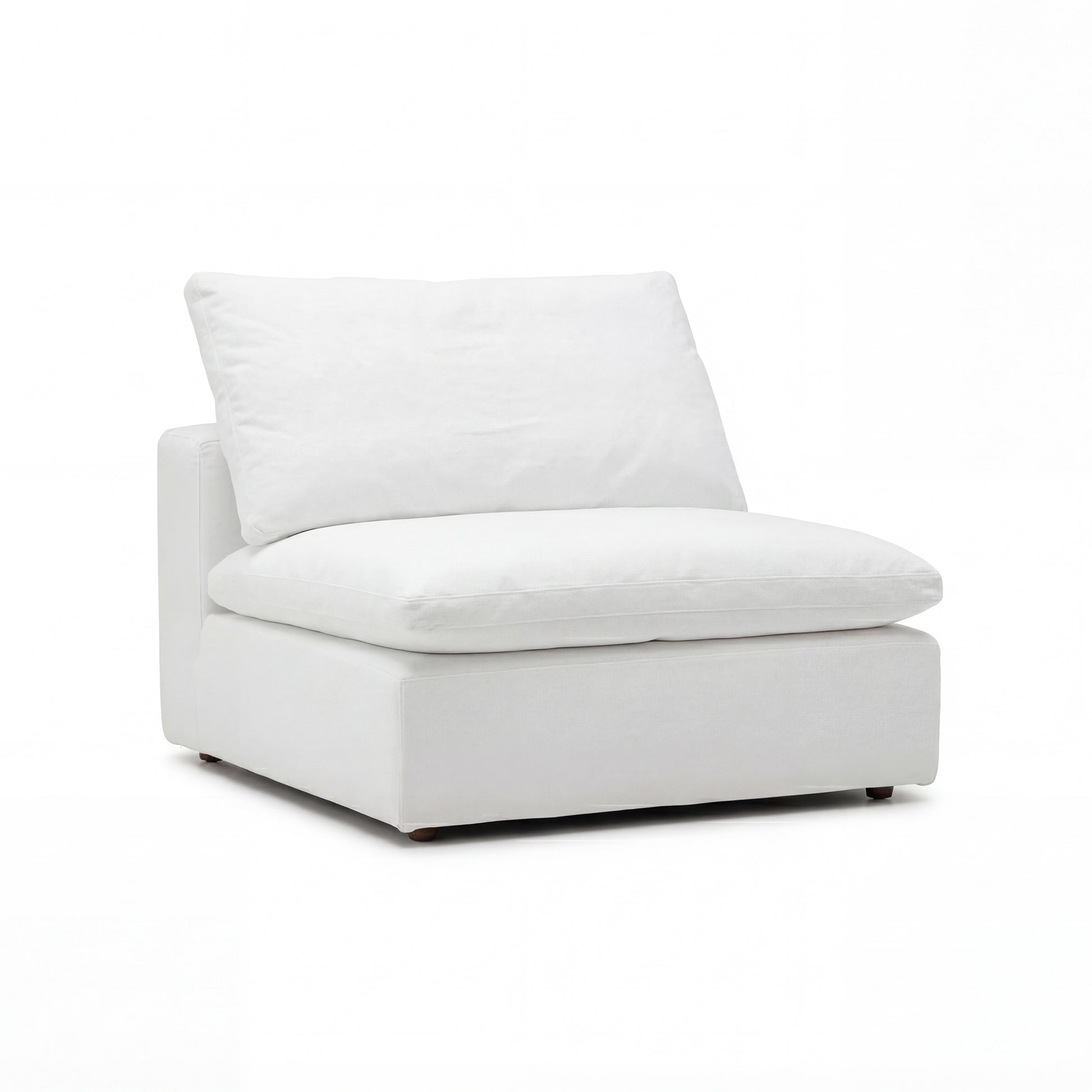 CloudForm™ Middle Armless Modular Sofa | White