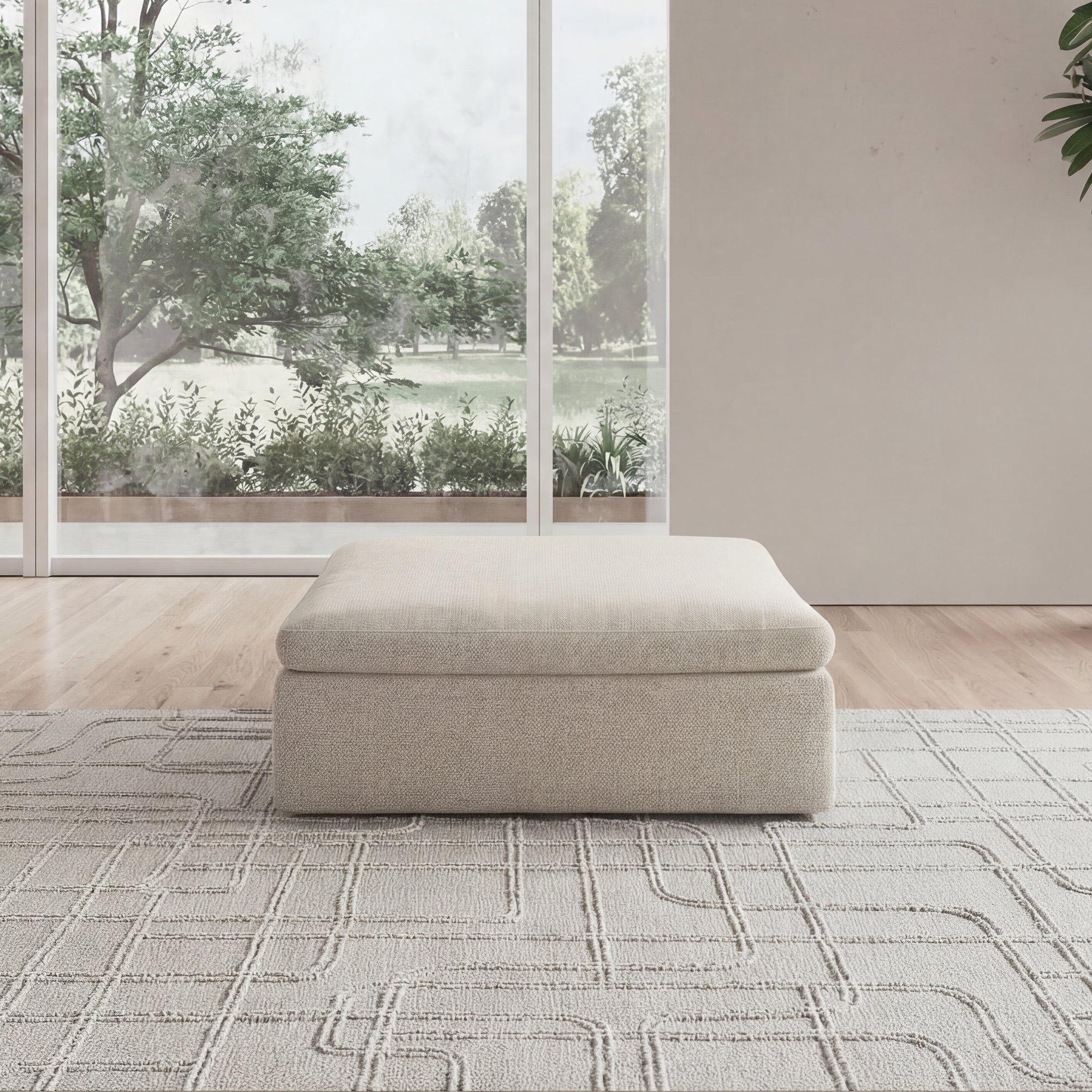 CloudForm™ Ottoman Modular Sofa | Cream