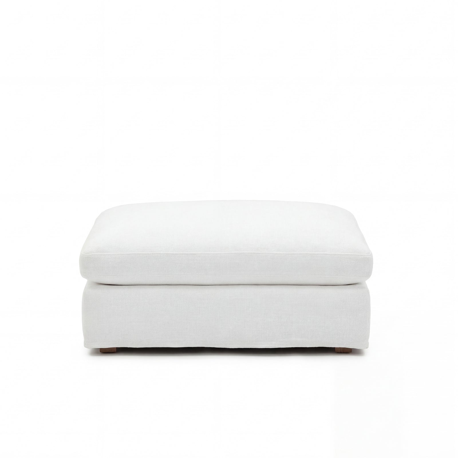 Cloud Couch Ottoman Replacement Cover | White