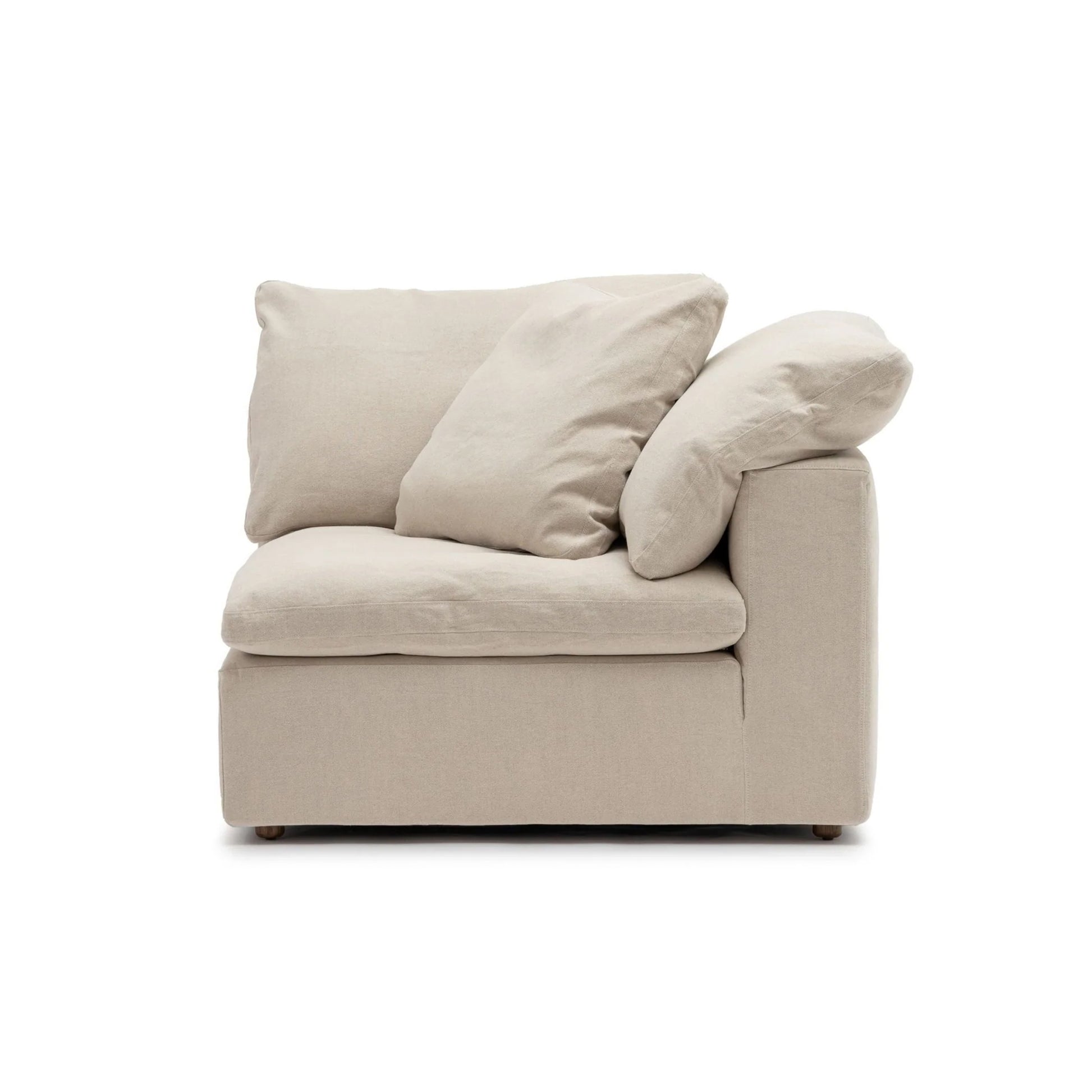 CloudForm™ Left Armrest Modular Sofa | Cream