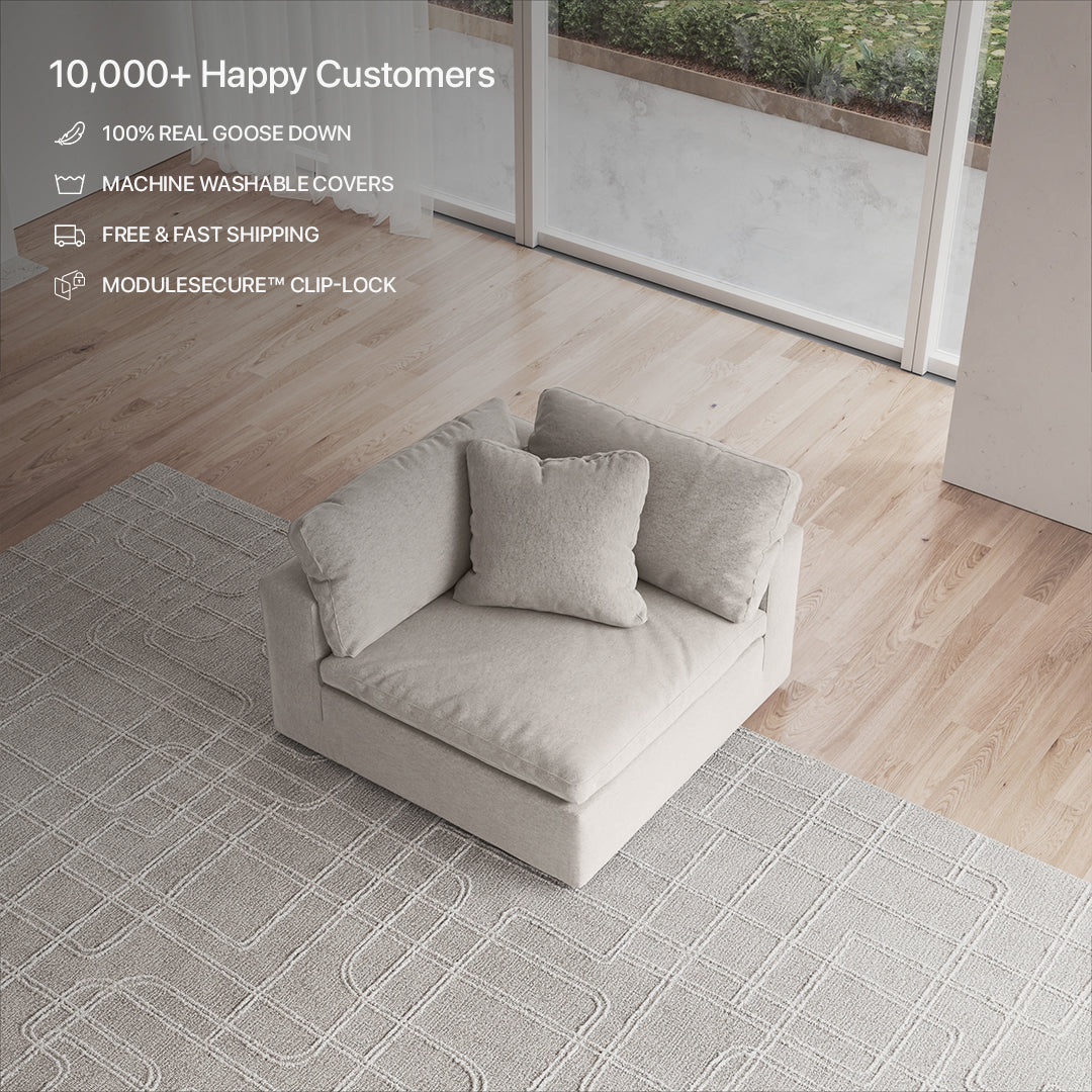 CloudForm™ Corner Modular Sofa | Cream