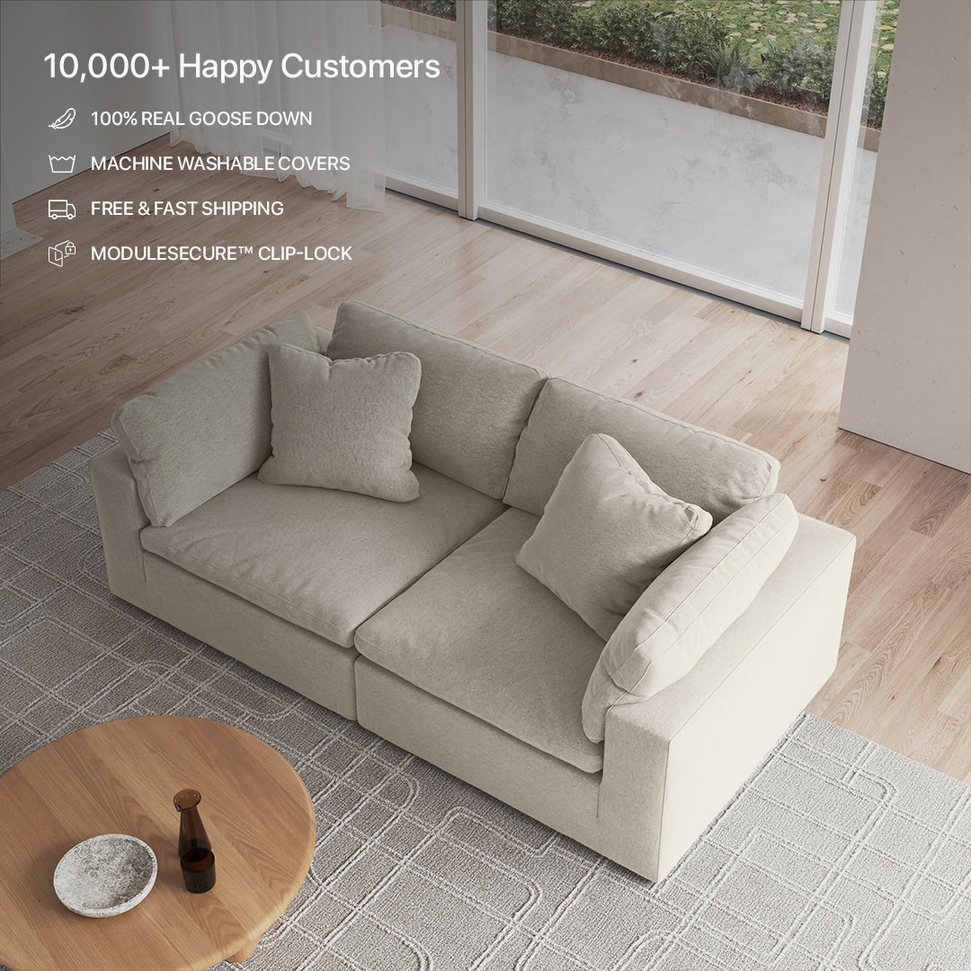 CloudForm™ 2-Seater Modular Sofa | Pearl