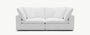 Cloud Couch 2-Seater Modular Loveseat | White