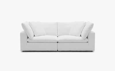 Cloud Couch 2-Seater Modular Loveseat | White