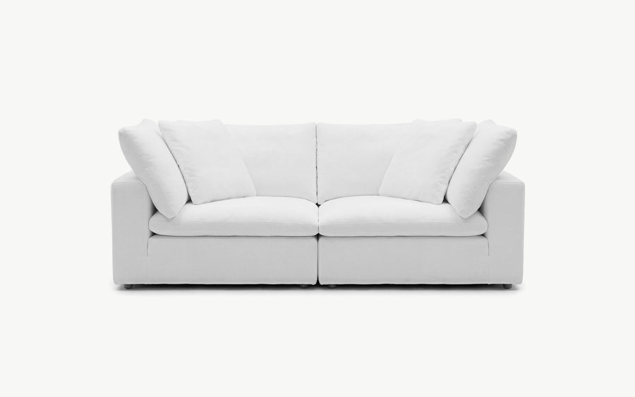 Cloud Couch 2-Seater Modular Loveseat | White