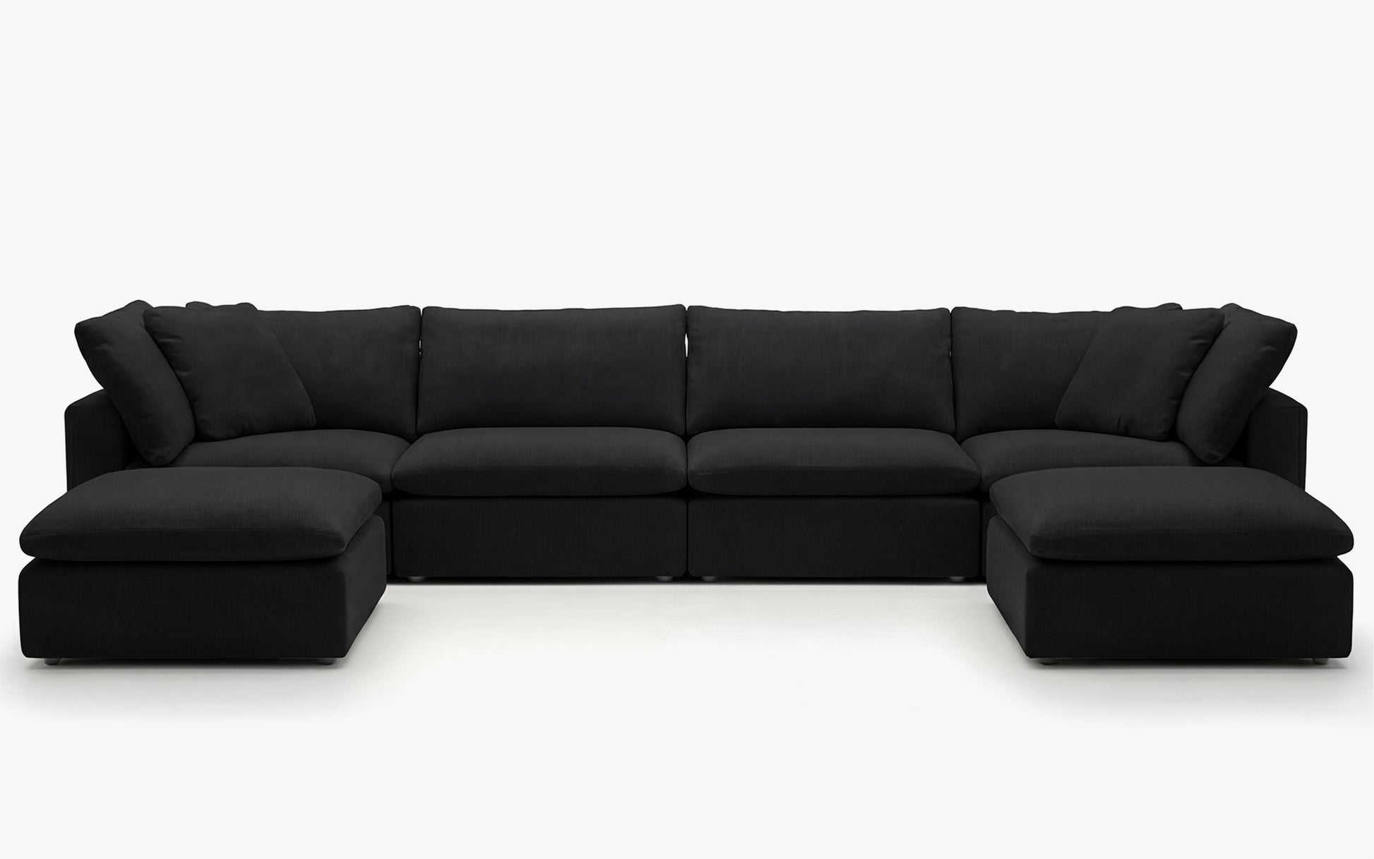 Cloud Couch 6-Seater Modular Sectional | Black