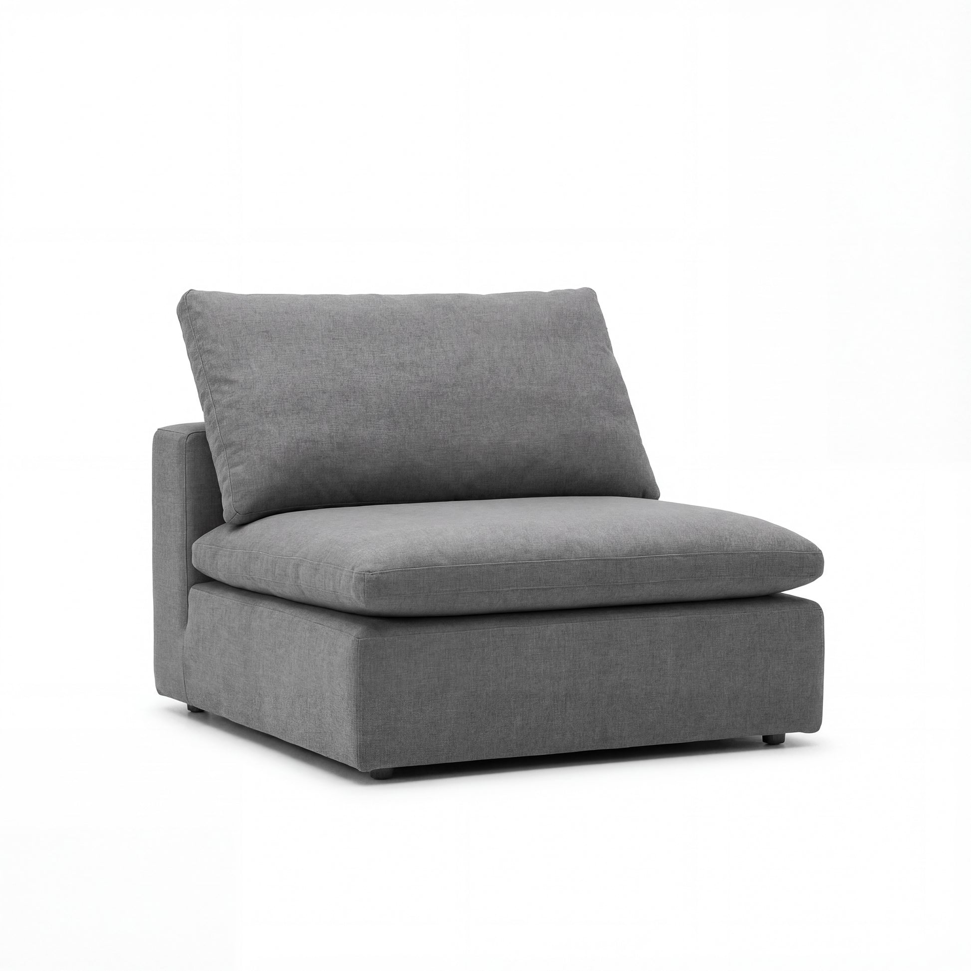 Cloud Couch Armless Replacement Cover | Gray