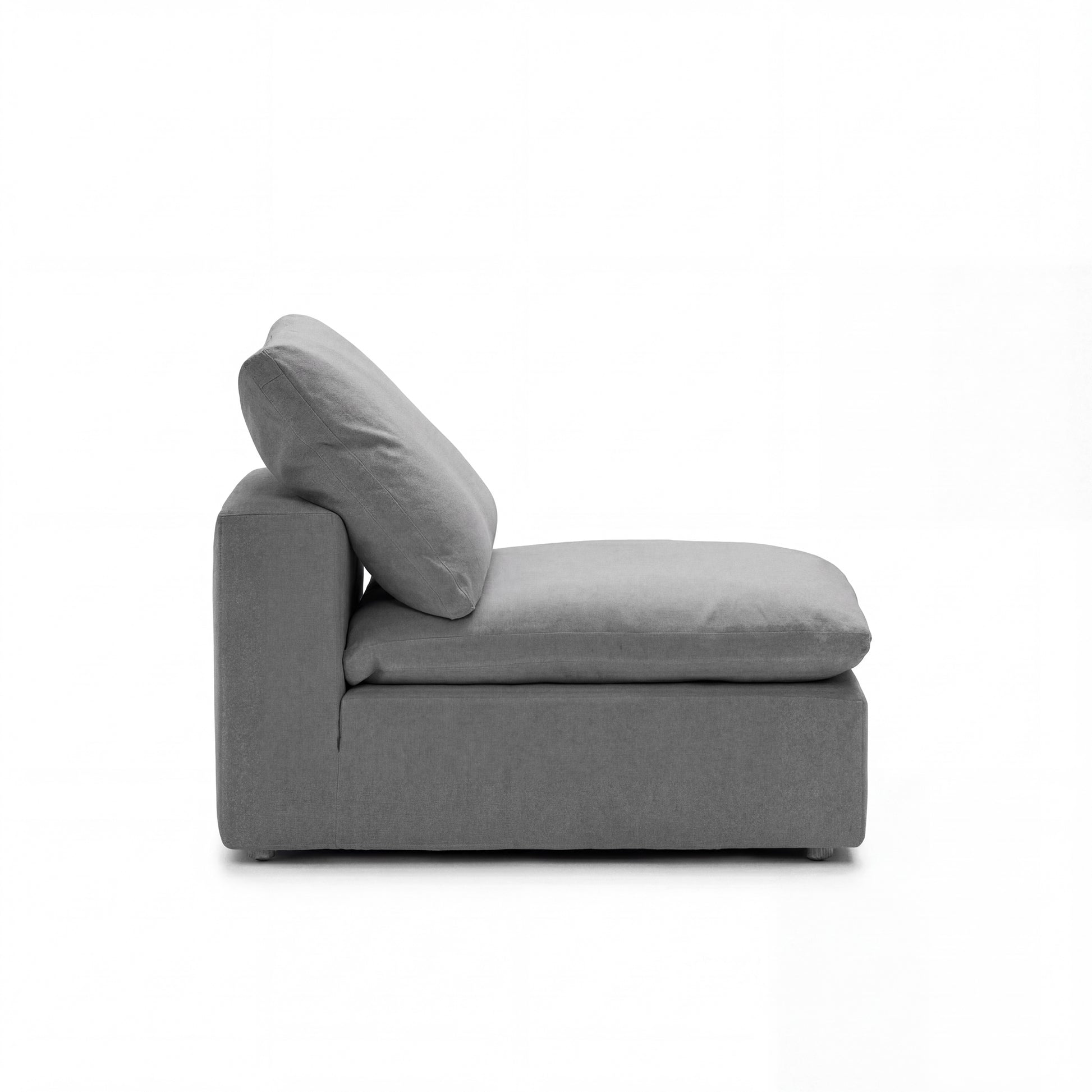 Cloud Couch Armless Replacement Cover | Gray