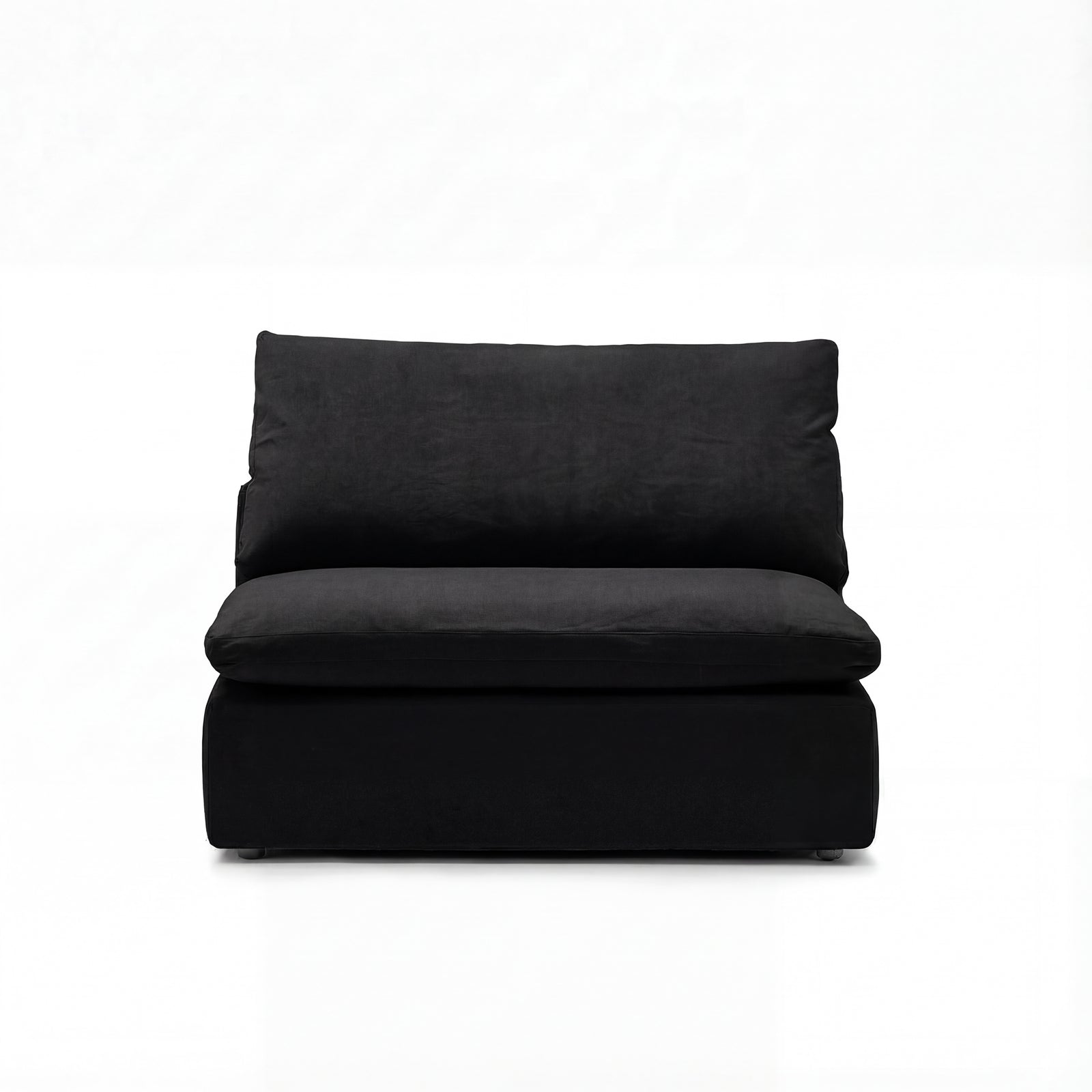 Cloud Couch Armless Replacement Cover | Black