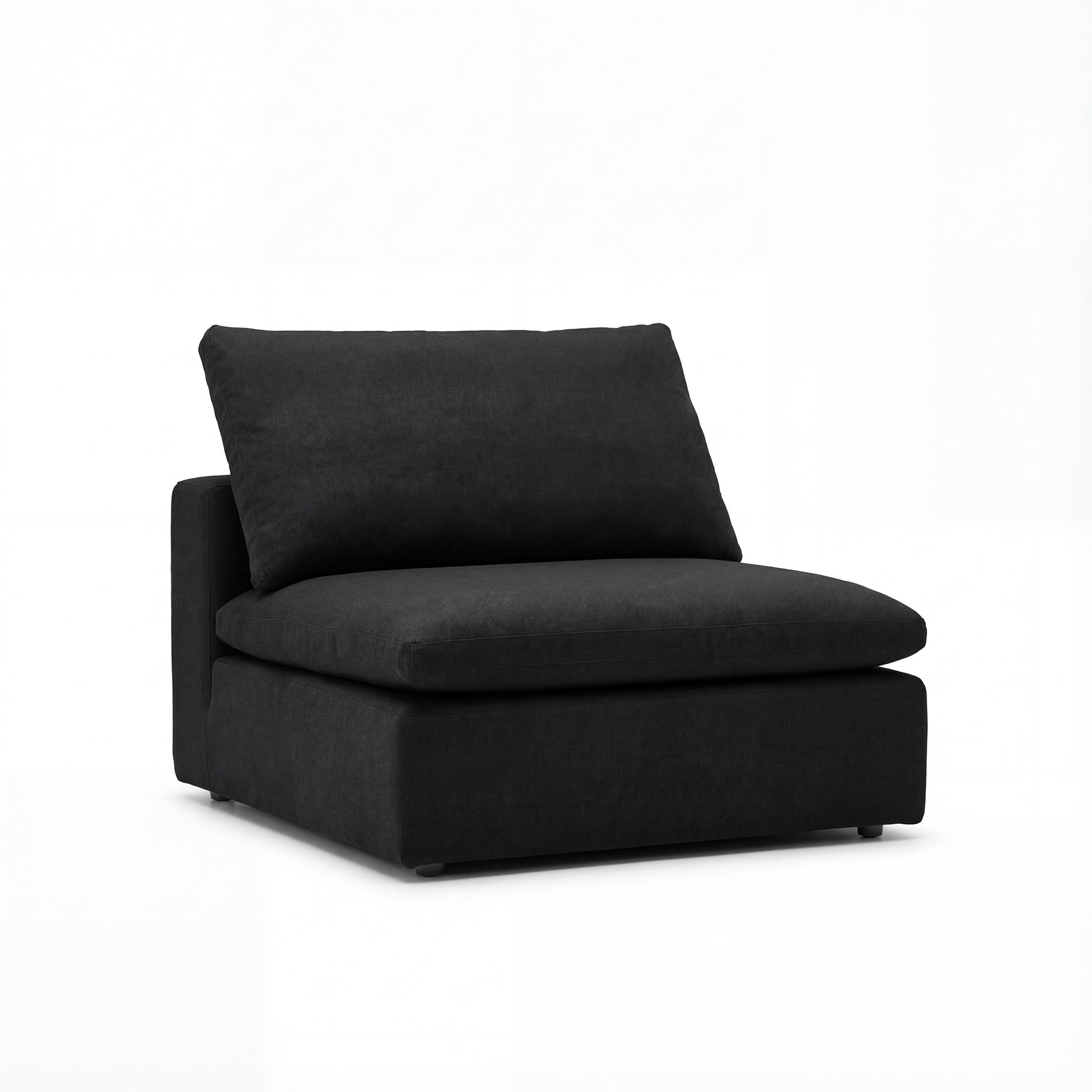 Cloud Couch Armless Replacement Cover | Black