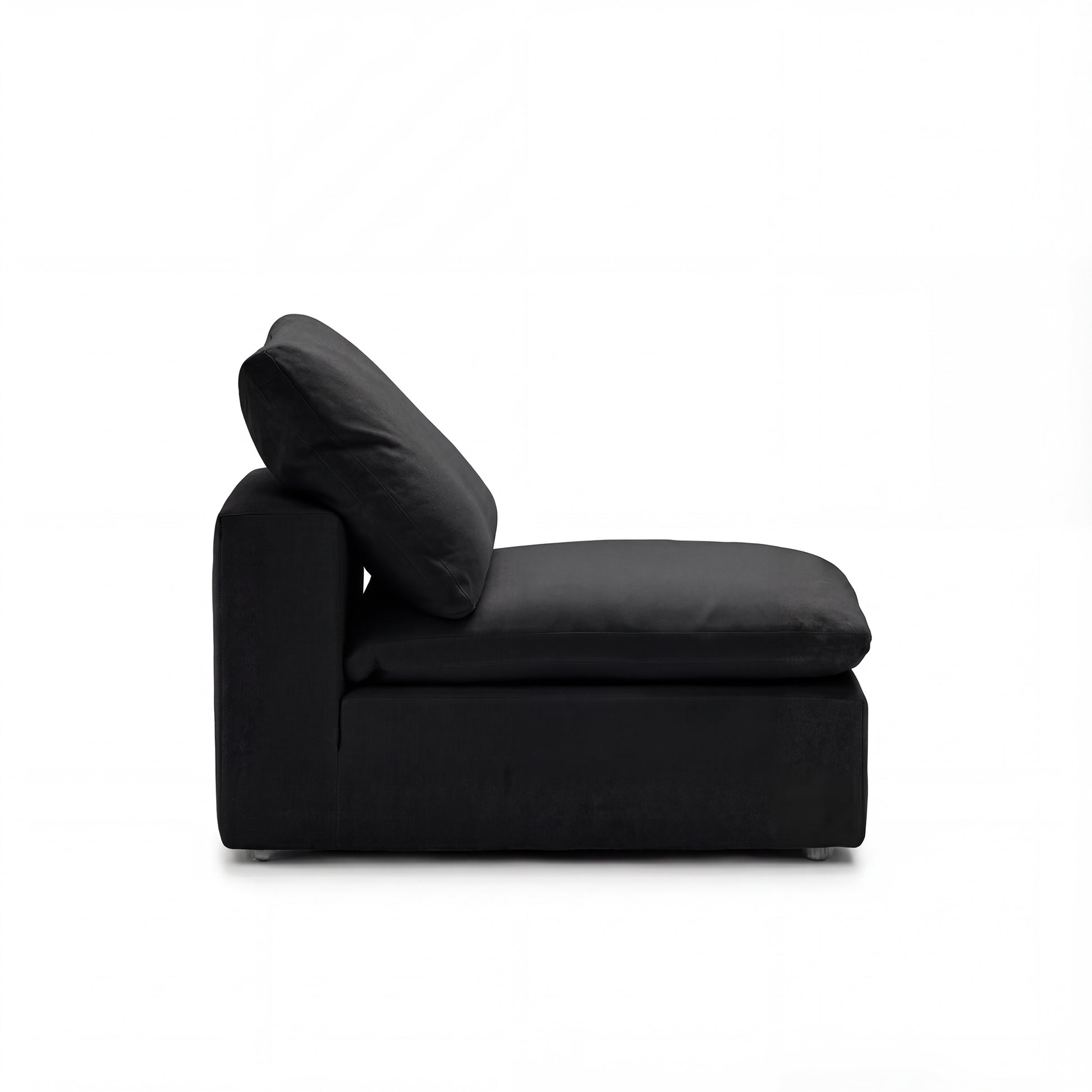 Cloud Couch Armless Replacement Cover | Black