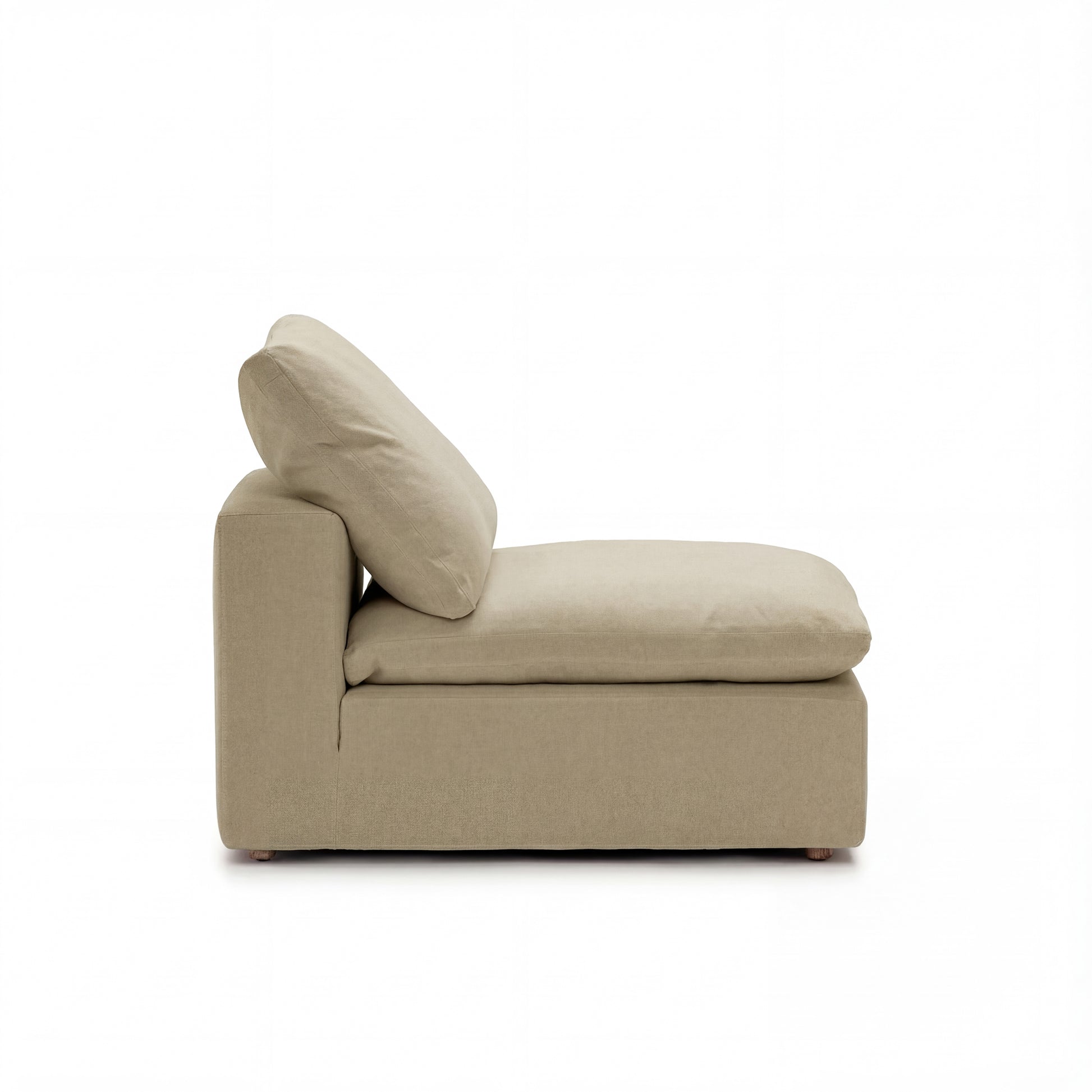 Cloud Couch Armless Replacement Cover | Beige