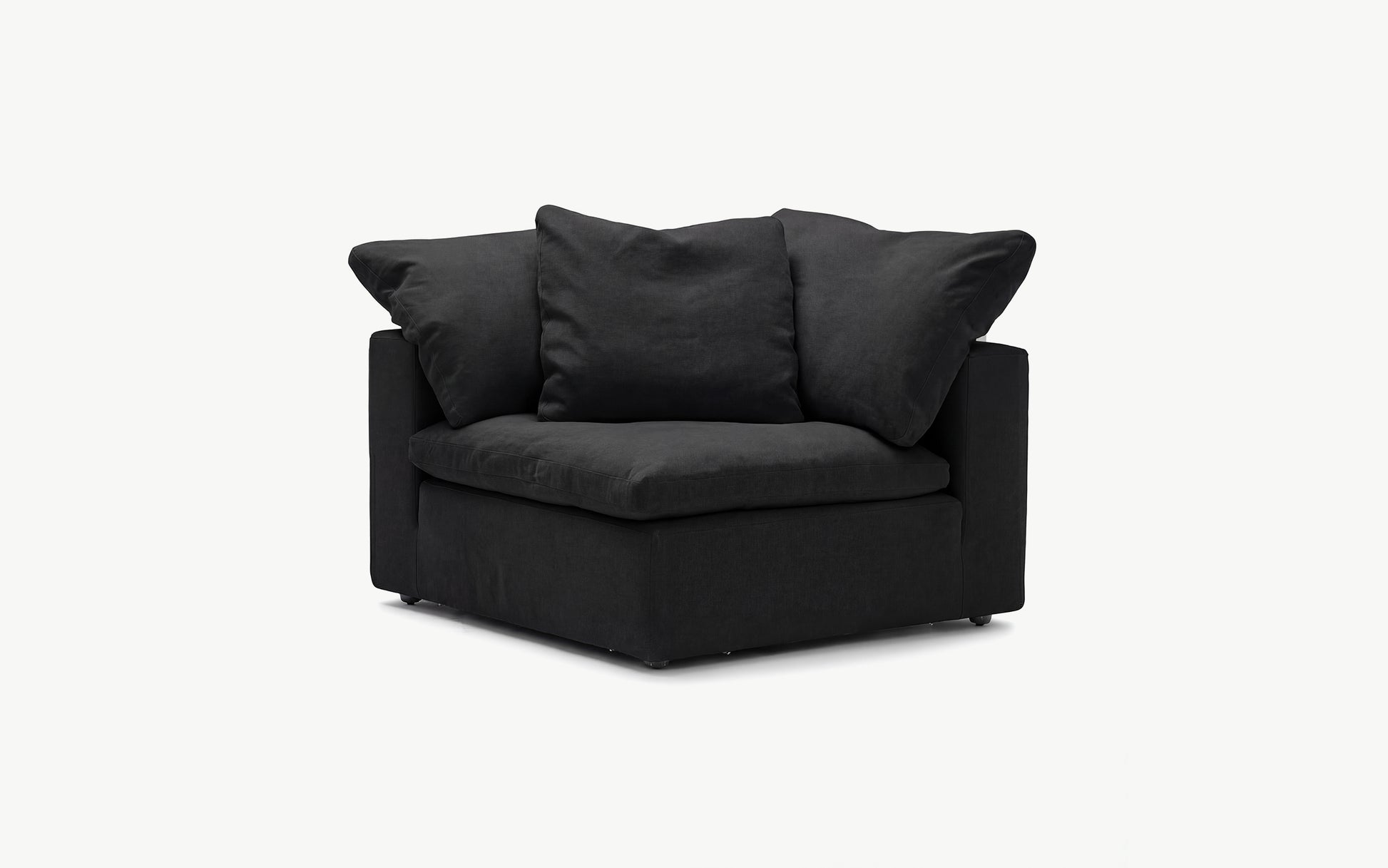 Cloud Couch Corner Modular Seater | Black