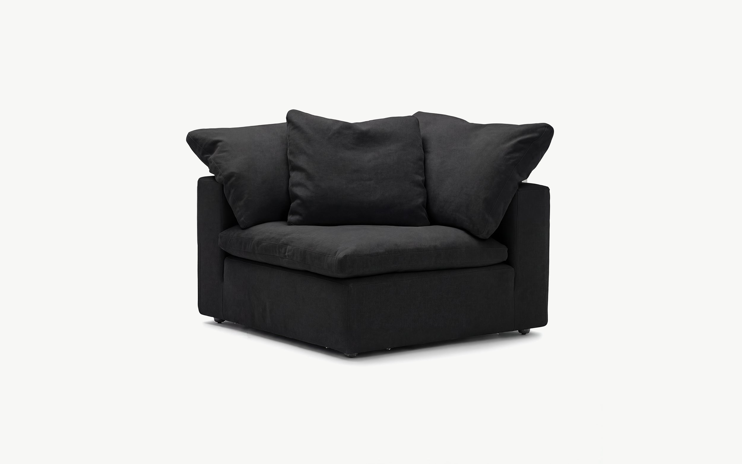 Cloud Couch Corner Modular Seater | Black