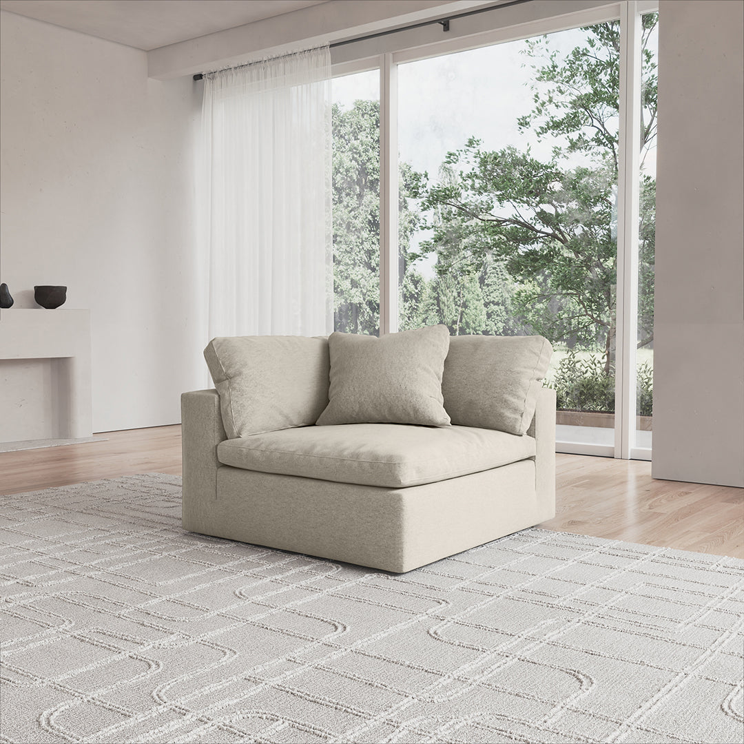 CloudForm™ Corner Modular Sofa | Pearl