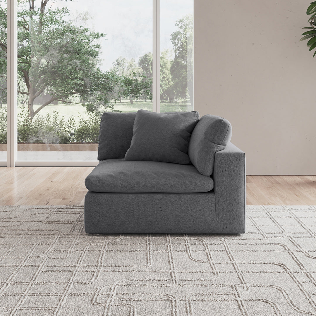 CloudForm™ Left Armrest Modular Sofa | Anthracite