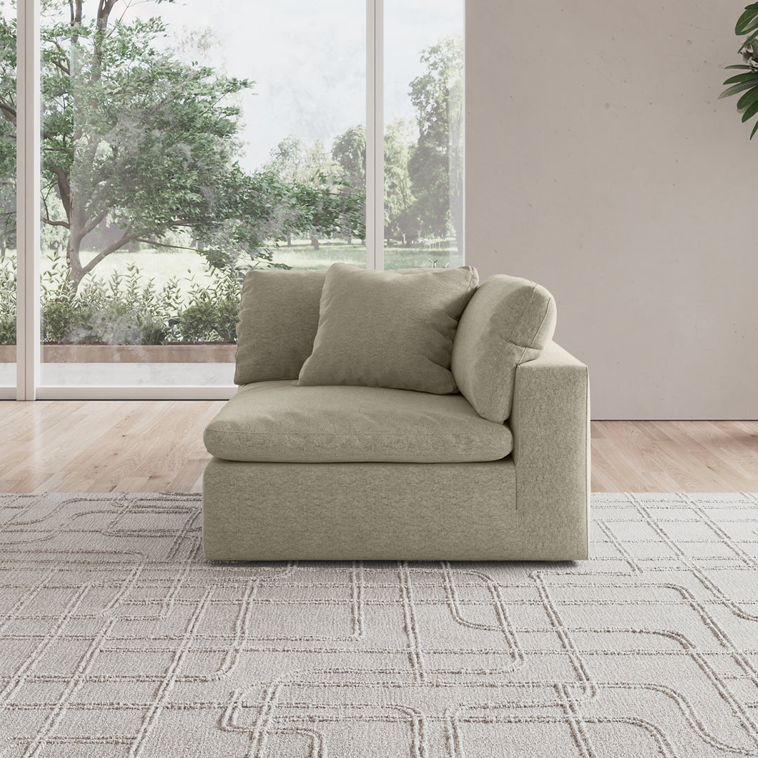 CloudForm™ Left Armrest Modular Sofa | Khaki