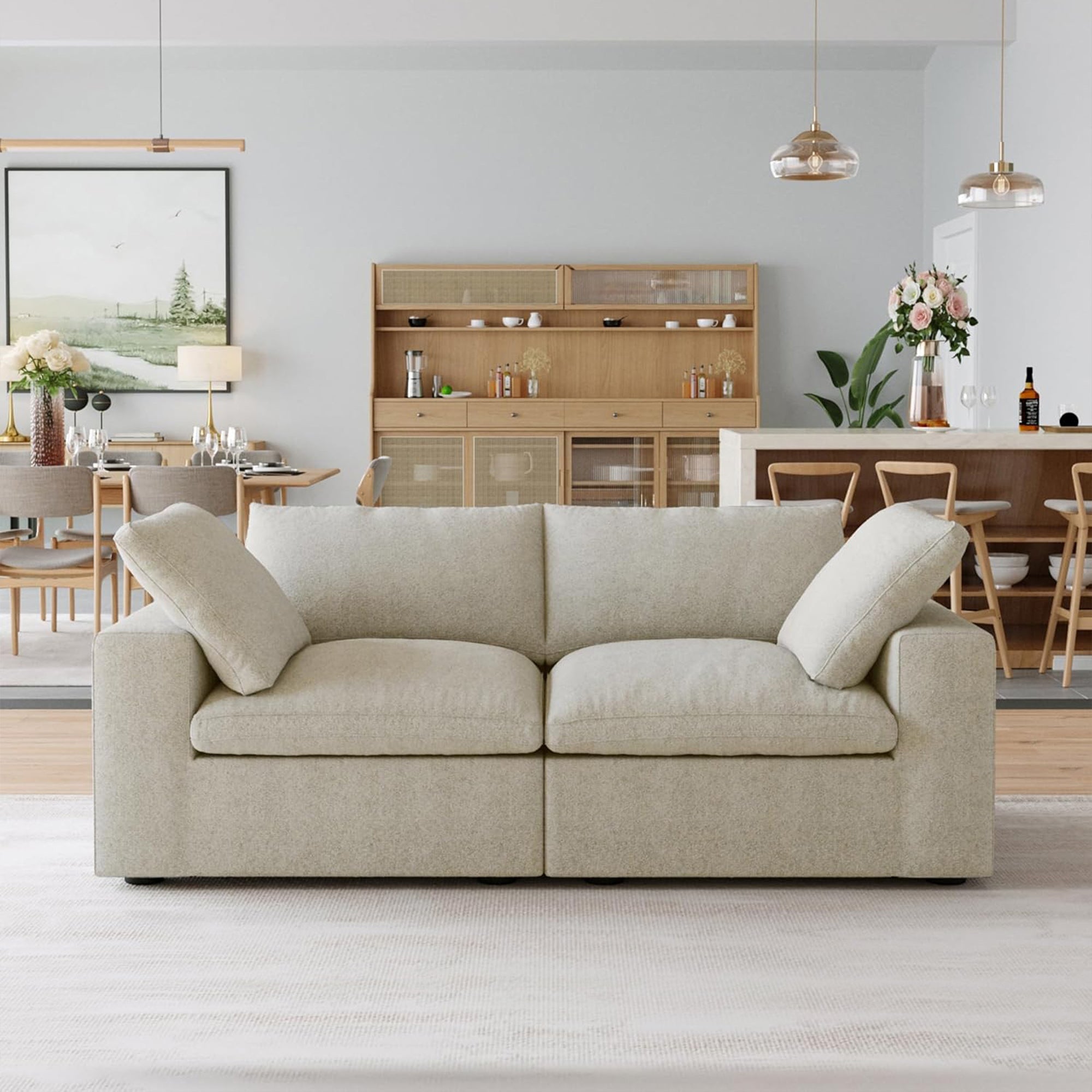 CloudForm™ 2-Seater Modular Sofa | Beige.