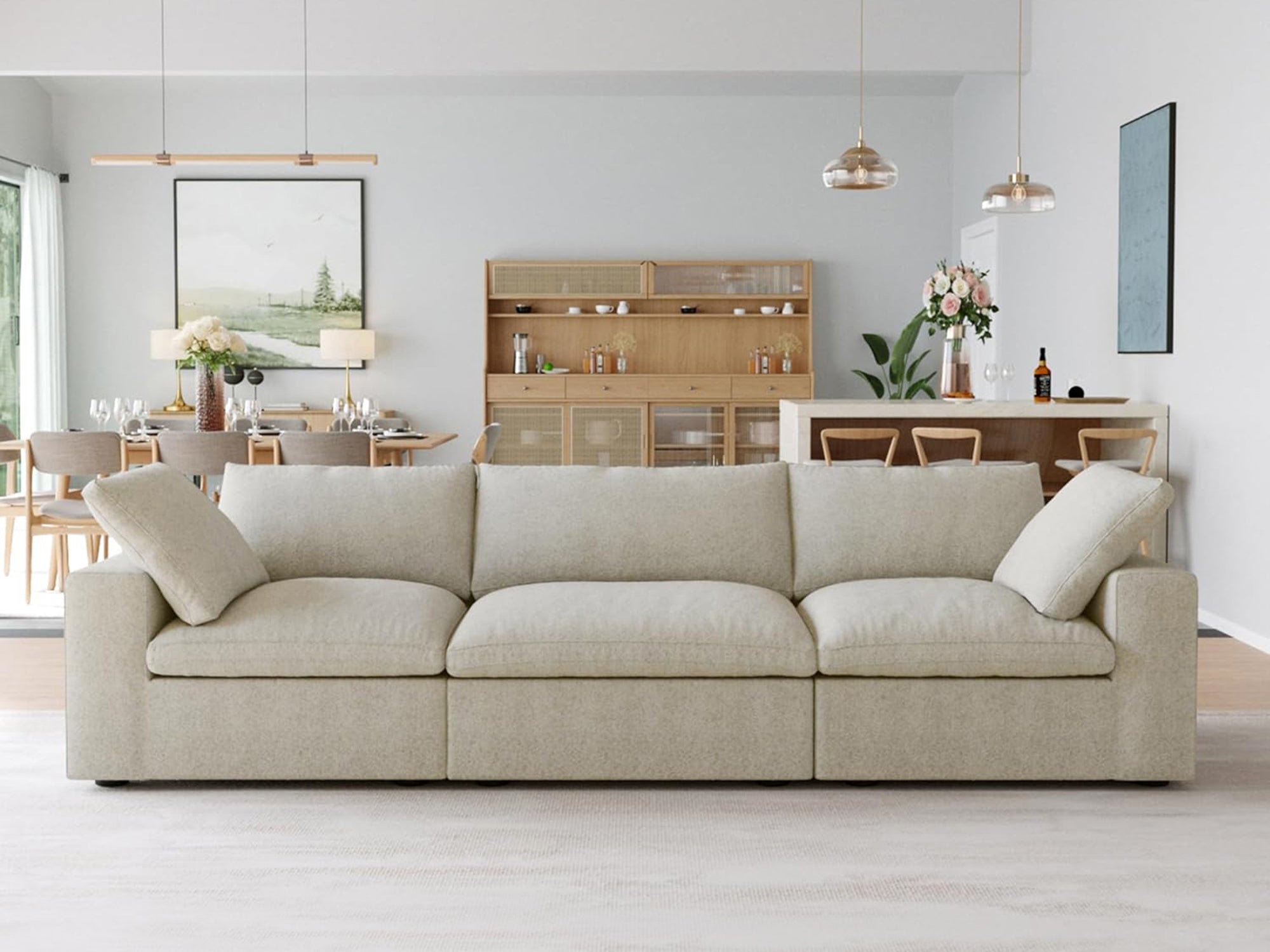 CloudForm™ 3-Seater Modular Sofa | Beige.