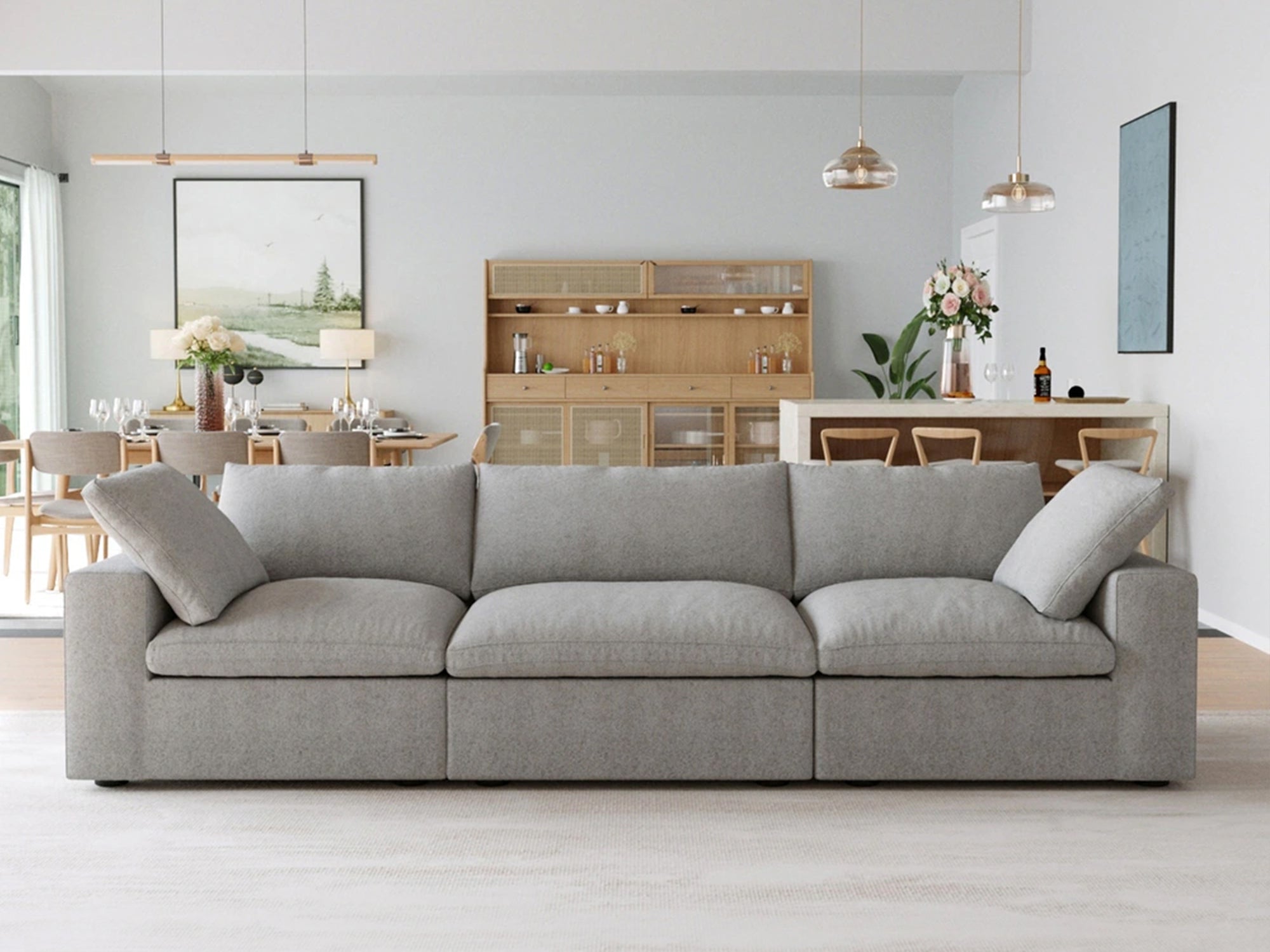 CloudForm™ 3-Seater Modular Sofa | Gray.
