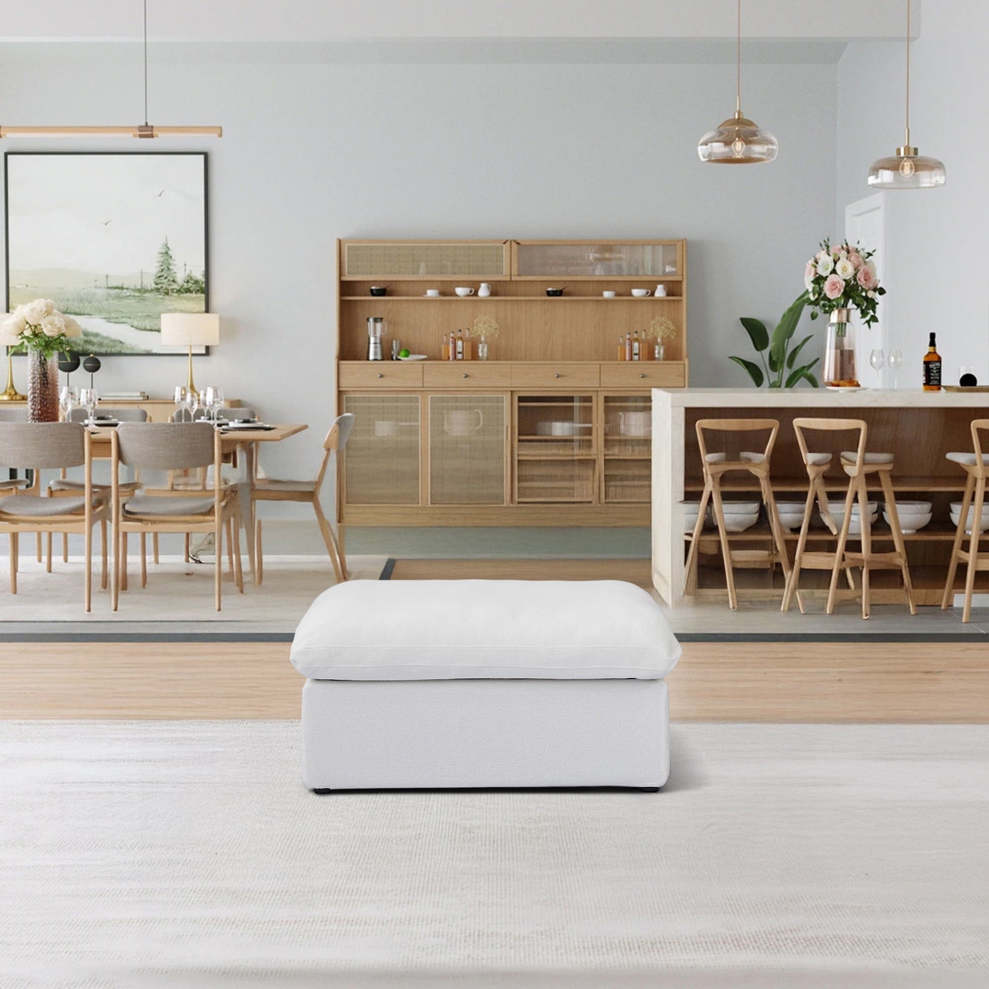 CloudForm™ Ottoman Modular Sofa | White.